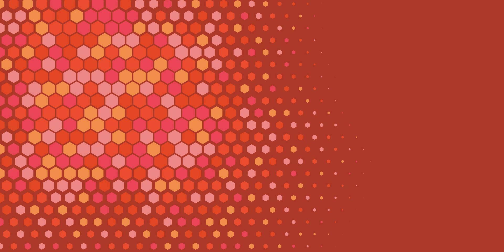 Geometric abstract Hexagon multi Color Background vector