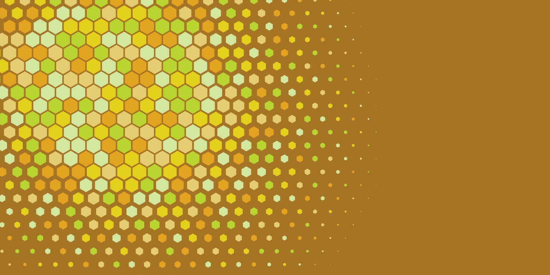 Geometric abstract Hexagon multi Color Background vector