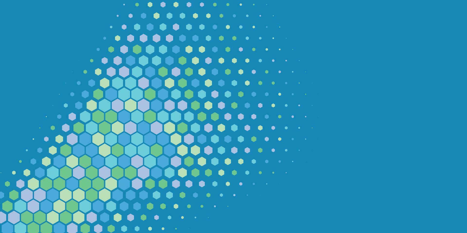 Geometric abstract Hexagon multi Color Background vector