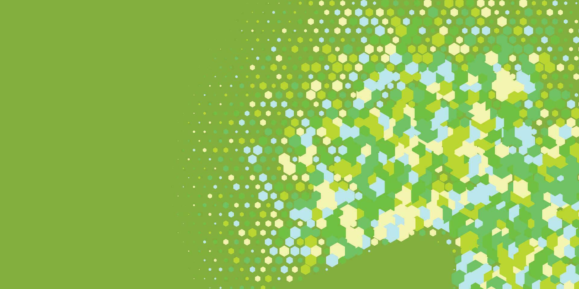 Geometric abstract Hexagon multi Color Background vector