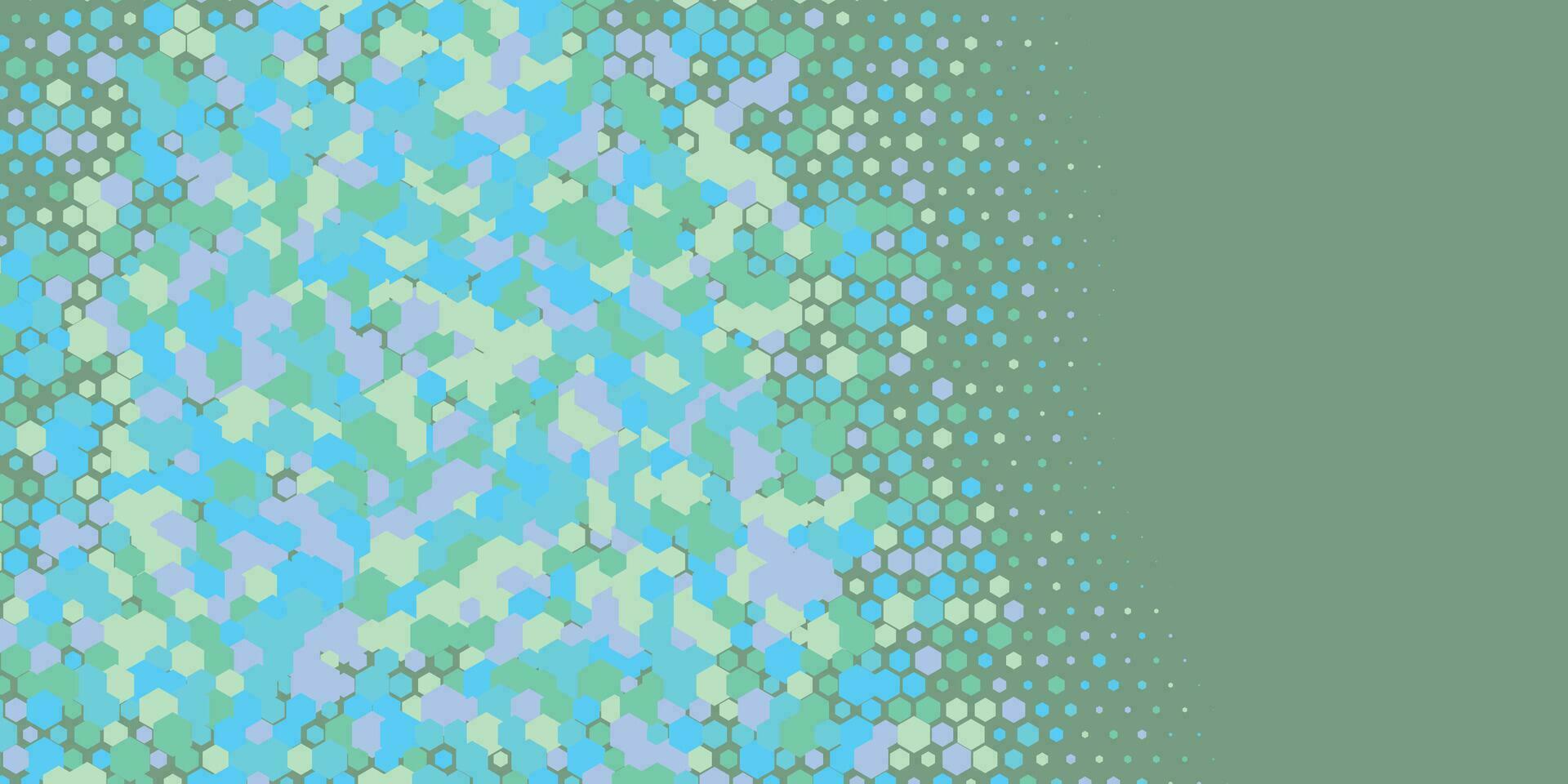 Geometric abstract Hexagon multi Color Background vector