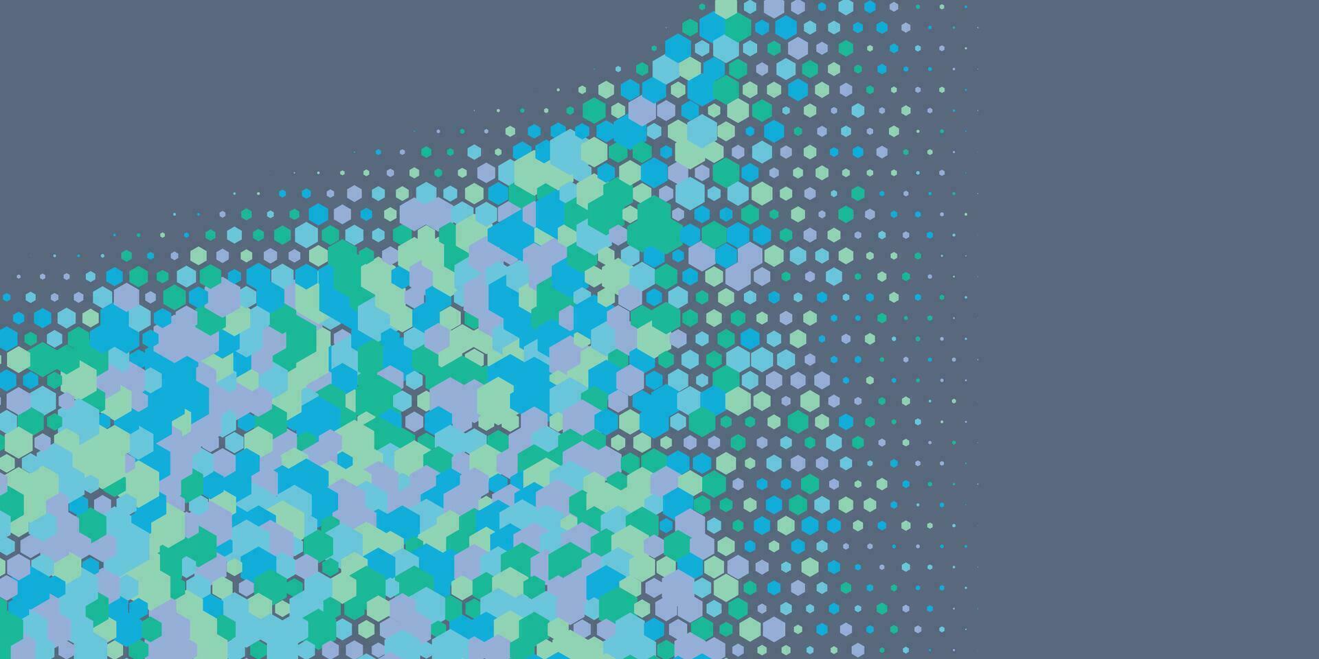 geométrico resumen hexágono multi color antecedentes vector