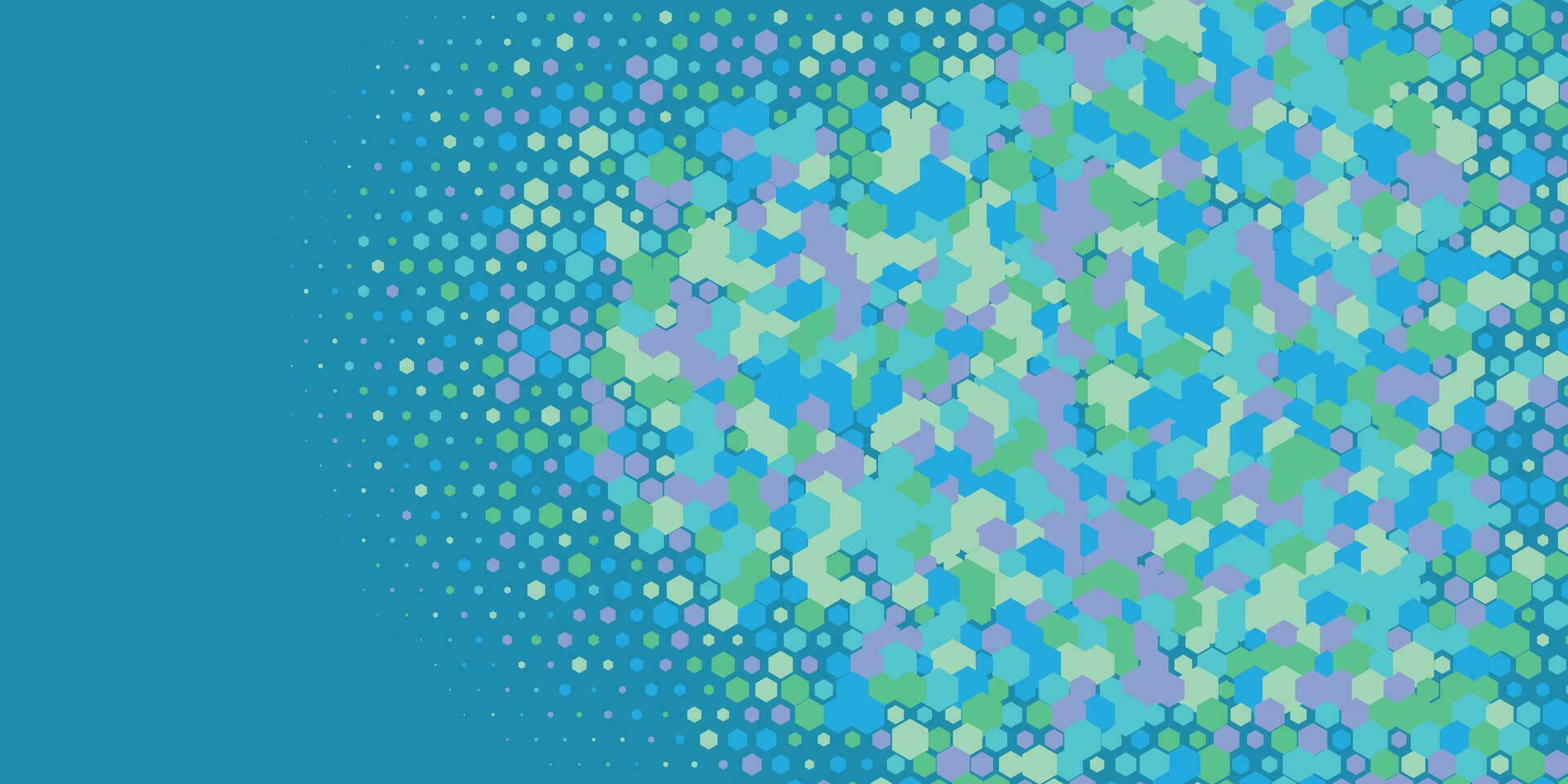 Geometric abstract Hexagon multi Color Background vector