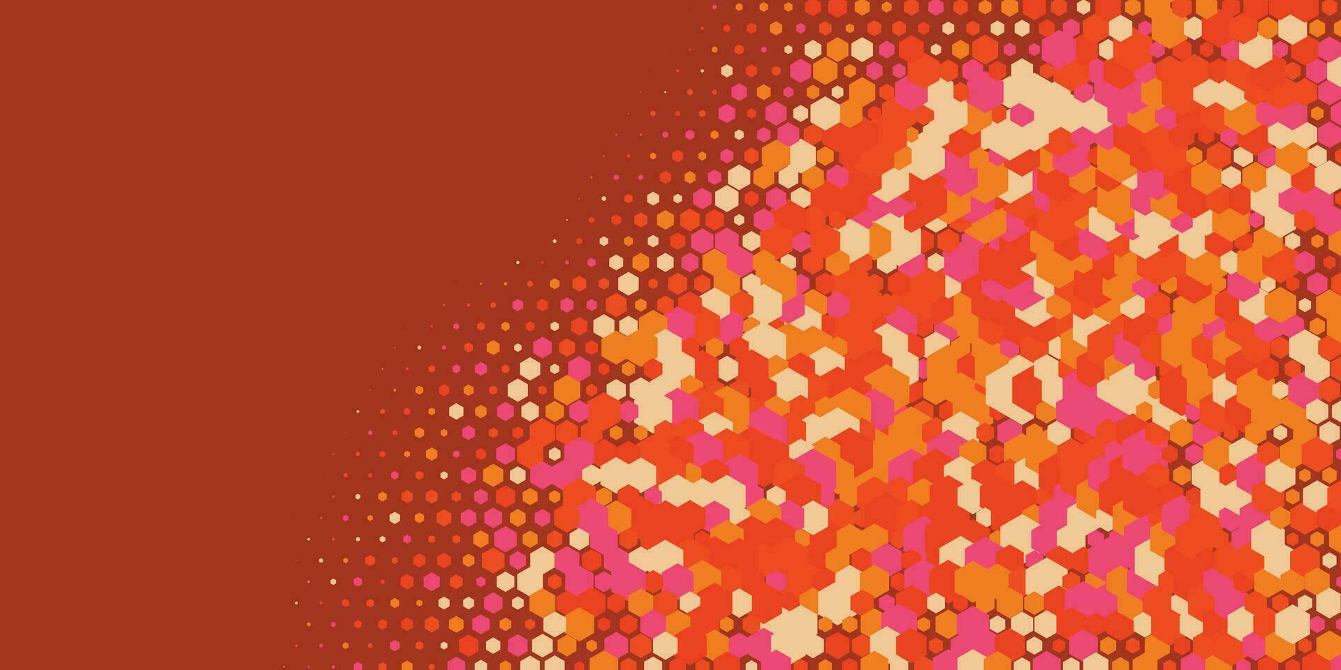 Geometric abstract Hexagon multi Color Background vector