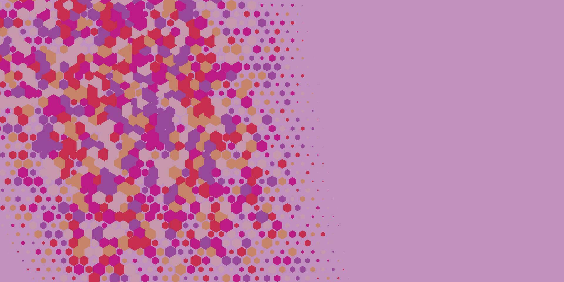 Geometric abstract Hexagon Two Color Background vector