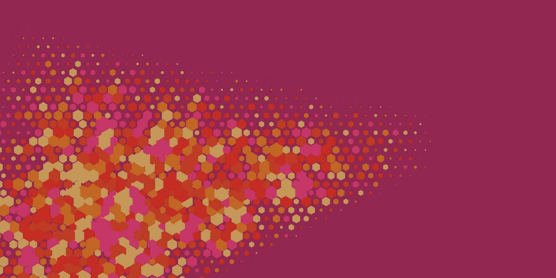 Geometric abstract Hexagon Two Color Background vector