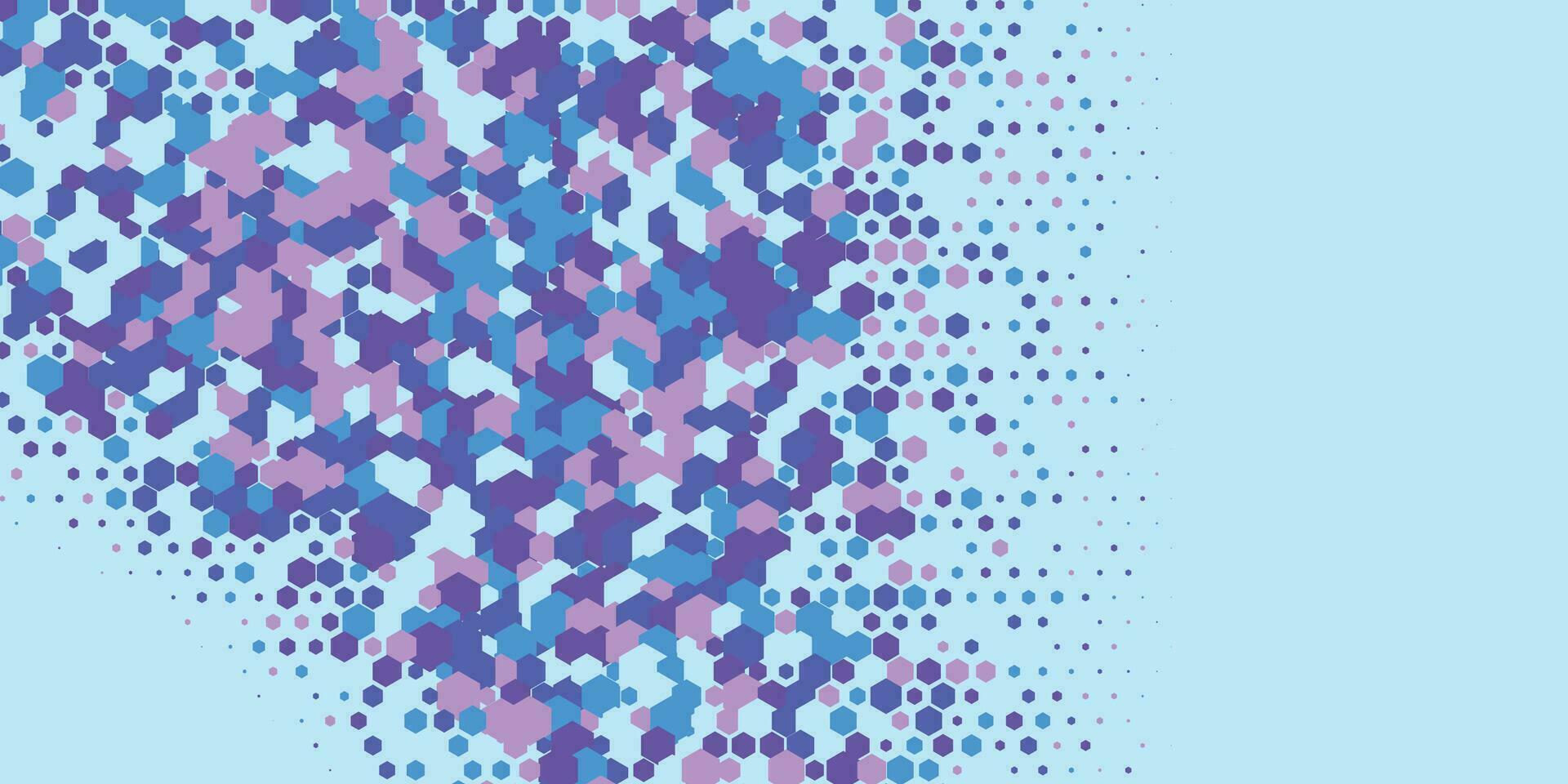 Geometric abstract Hexagon multi Color Background vector