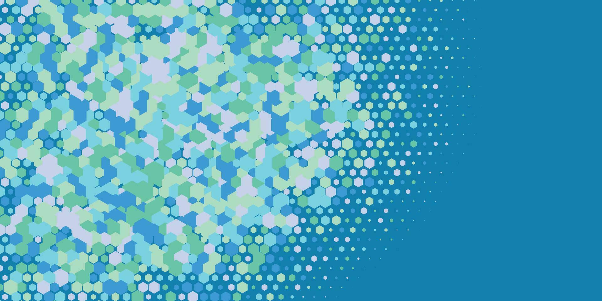 Geometric abstract Hexagon multi Color Background vector