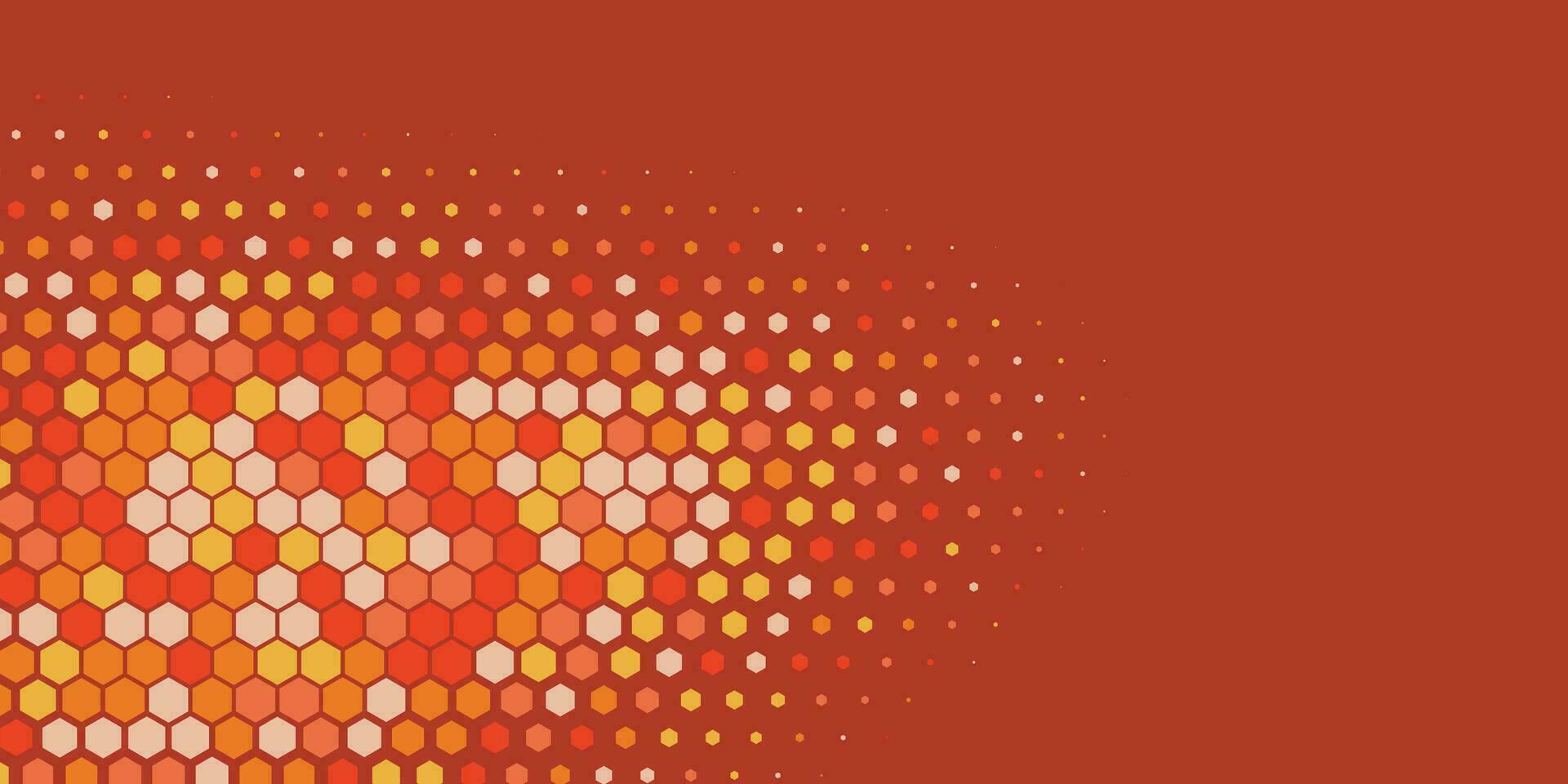 Geometric abstract Hexagon multi Color Background vector