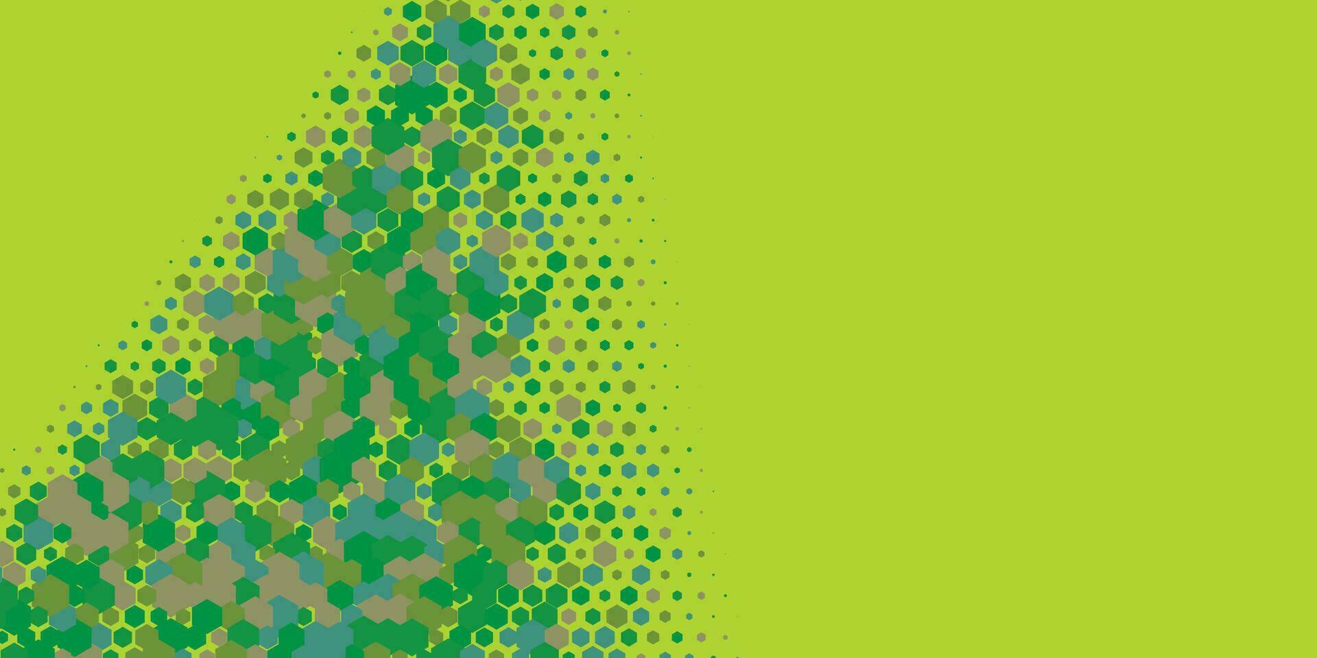 Geometric abstract Hexagon Two Color Background vector
