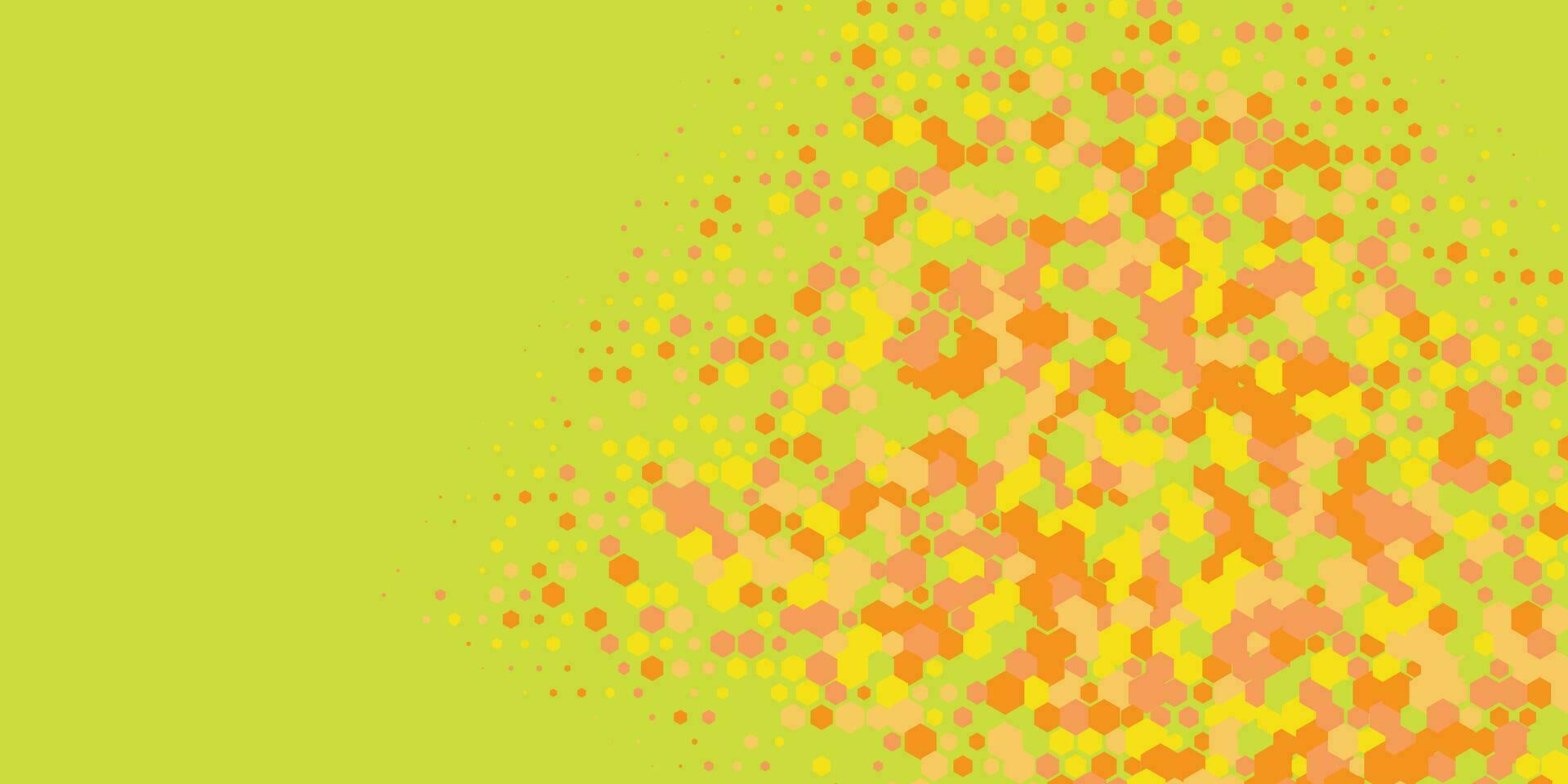 Geometric abstract Hexagon Two Color Background vector