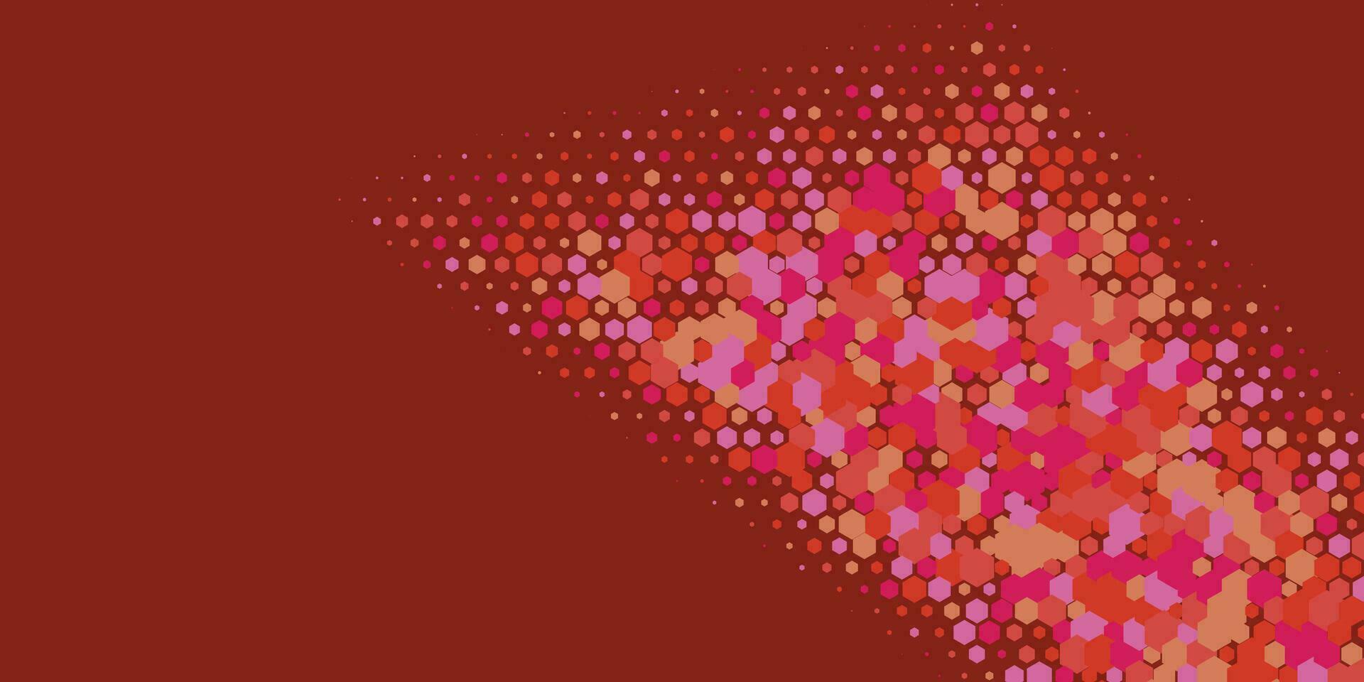 Geometric abstract Hexagon Two Color Background vector
