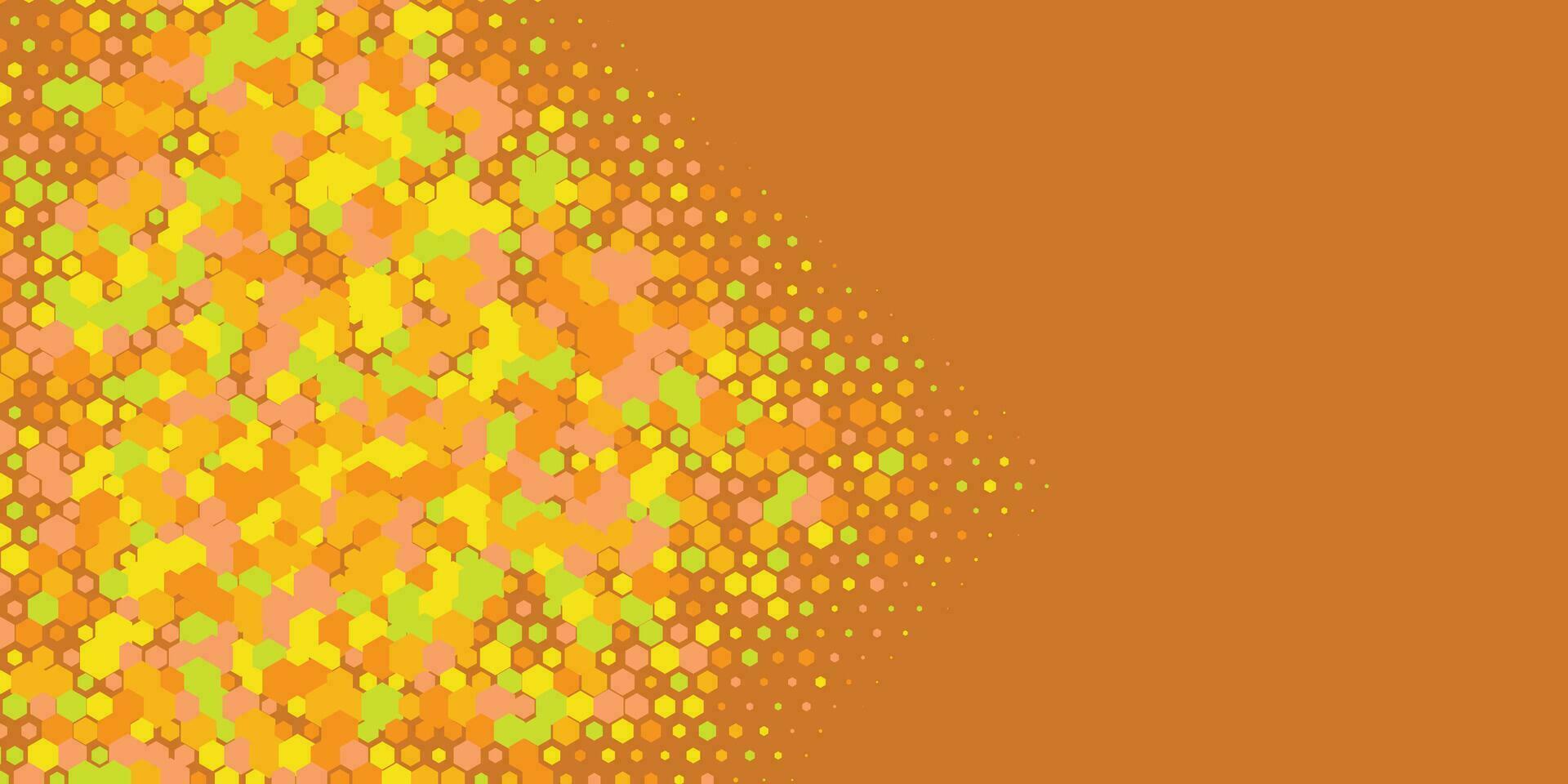 Geometric abstract Hexagon Two Color Background vector