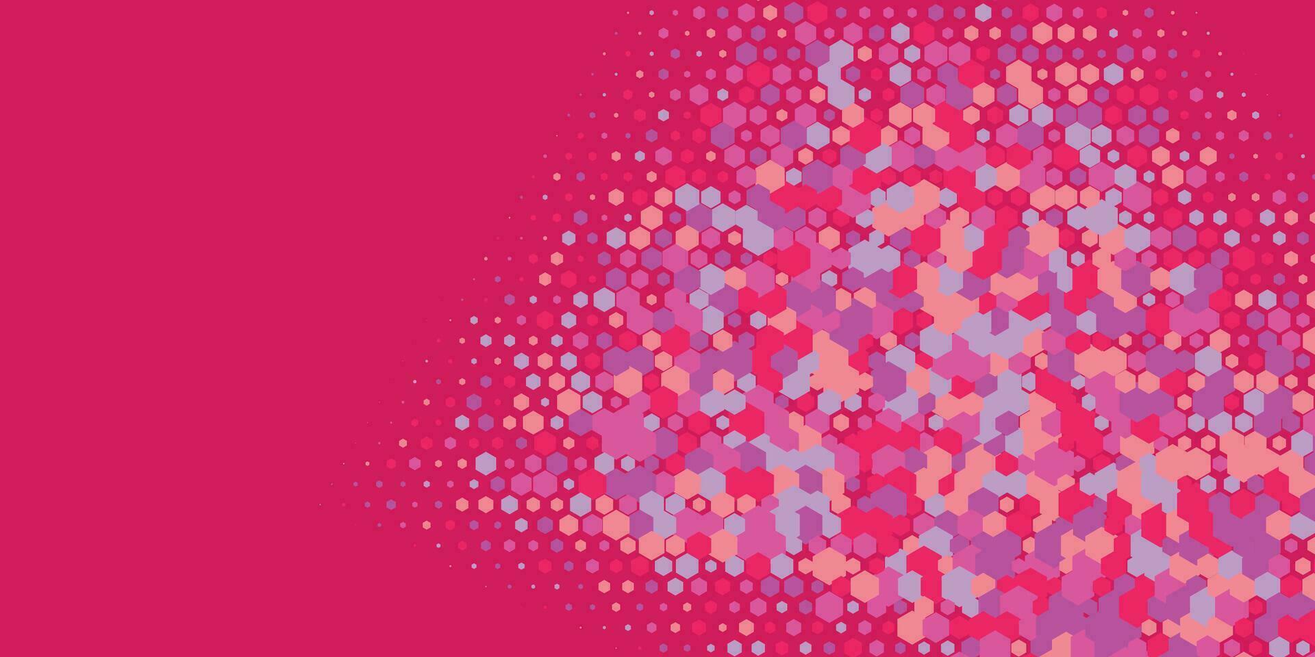 Geometric abstract Hexagon Two Color Background vector