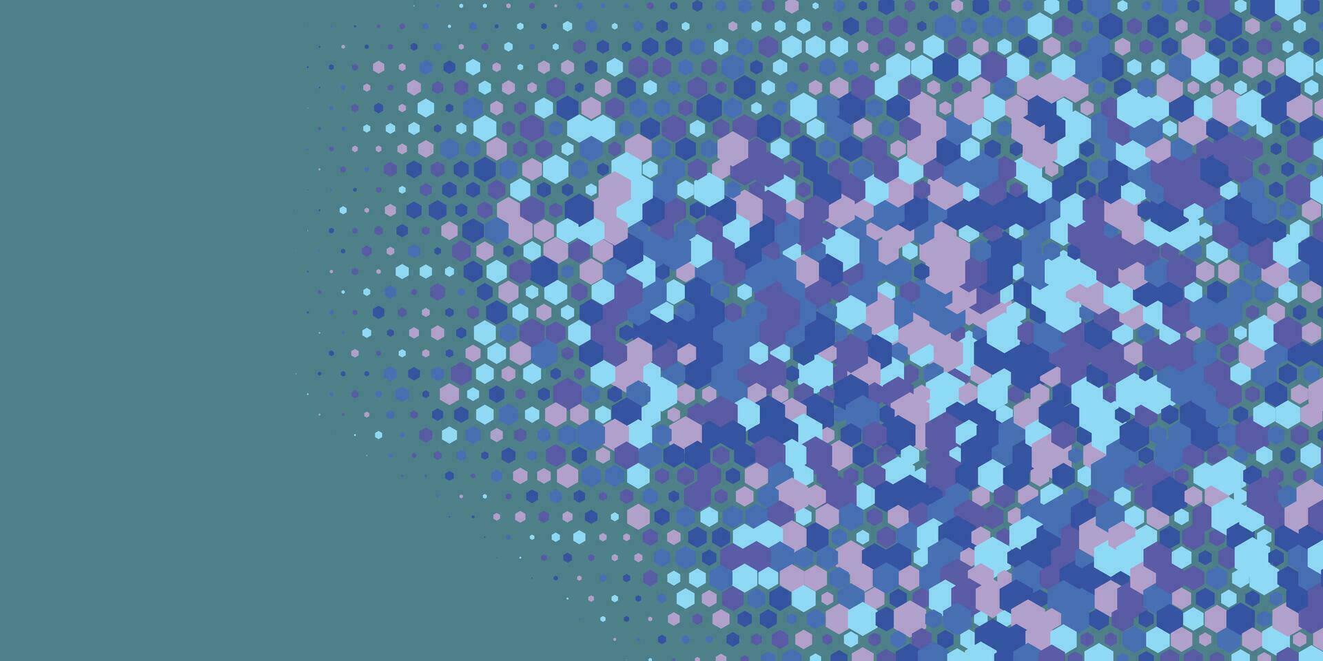 Geometric abstract Hexagon Two Color Background vector