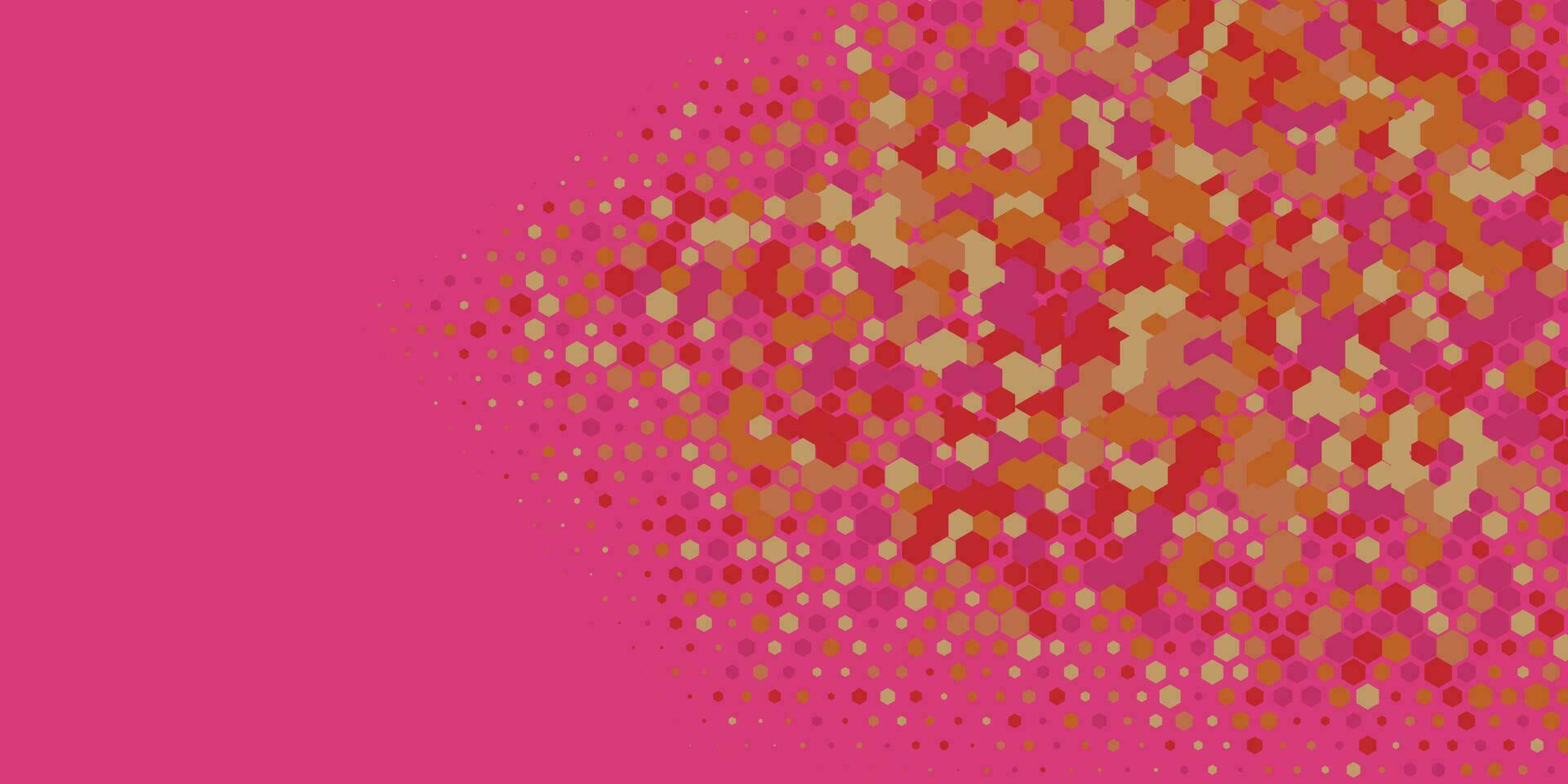 Geometric abstract Hexagon Two Color Background vector