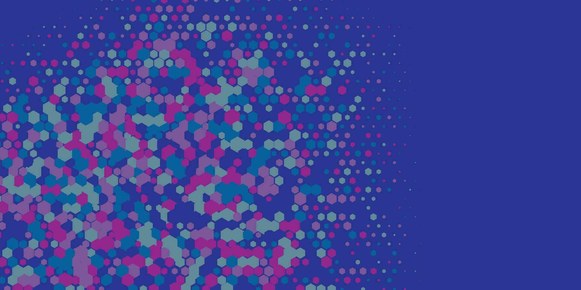 Geometric abstract Hexagon Two Color Background vector