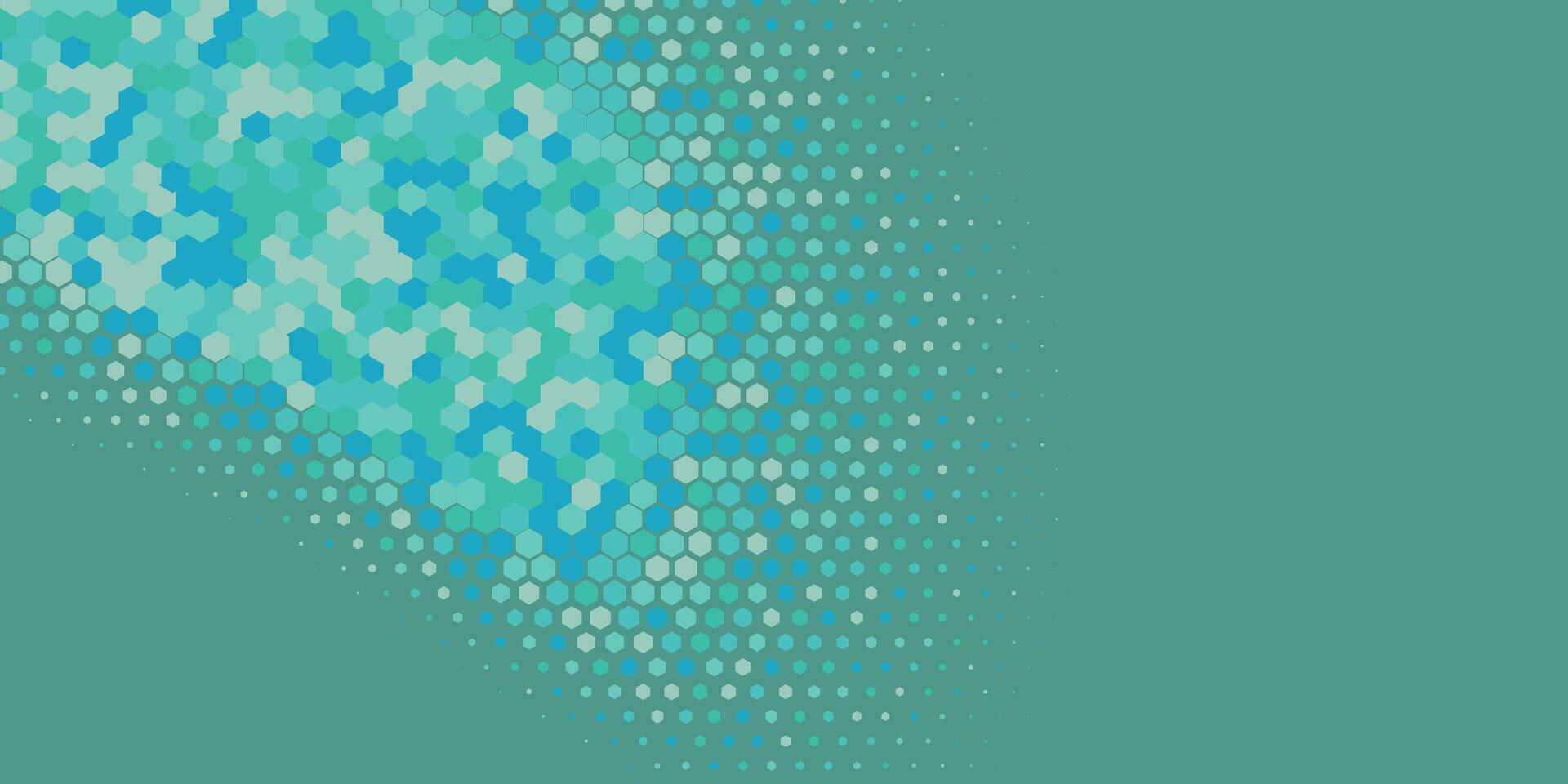 Geometric abstract Hexagon Two Color Background vector