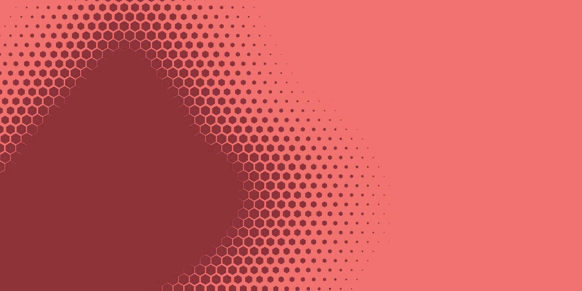 Geometric abstract Hexagon Two Color Background vector