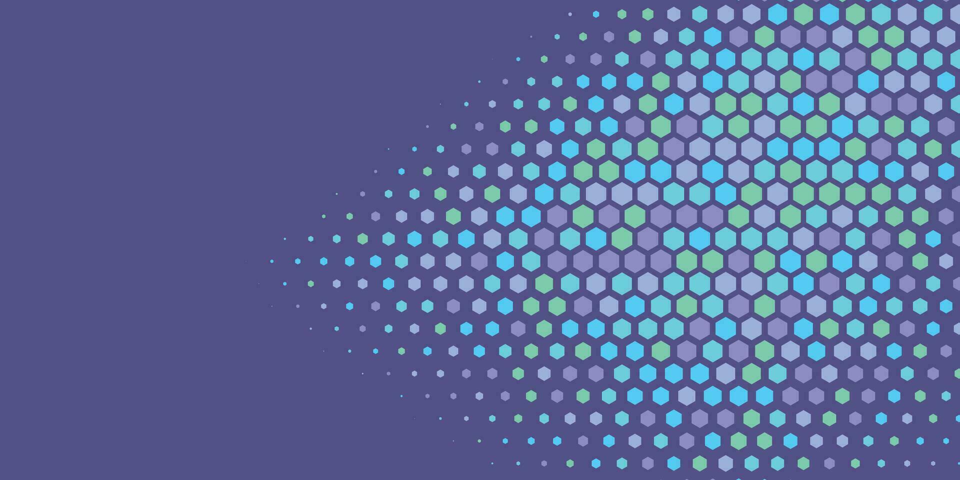 Geometric abstract Hexagon Two Color Background vector