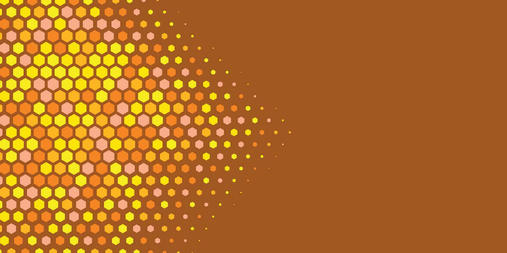 Geometric abstract Hexagon Two Color Background vector