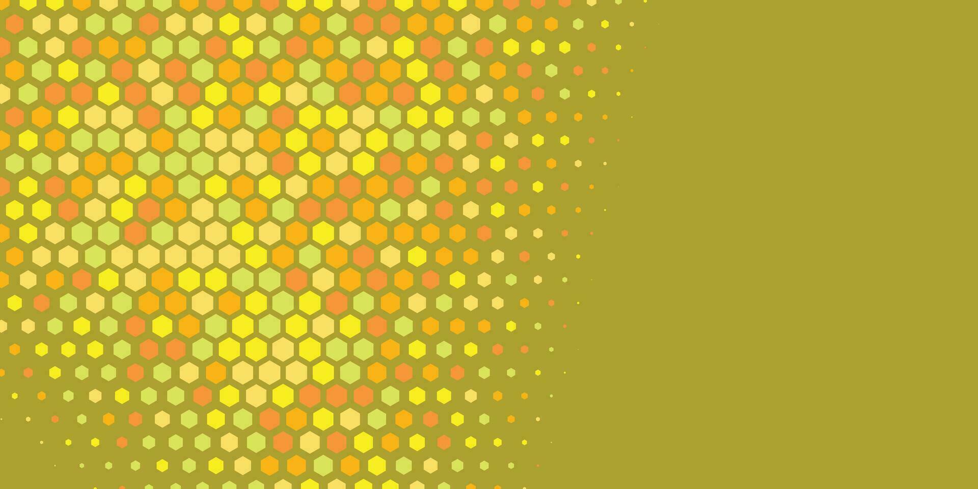 Geometric abstract Hexagon Two Color Background vector