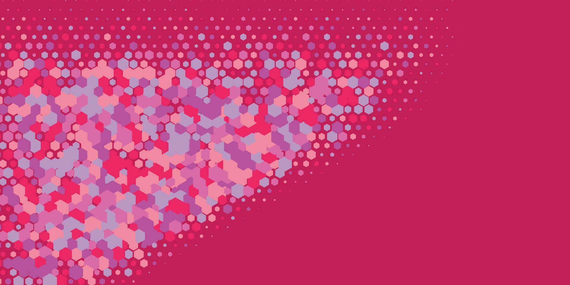 Geometric abstract Hexagon Two Color Background vector