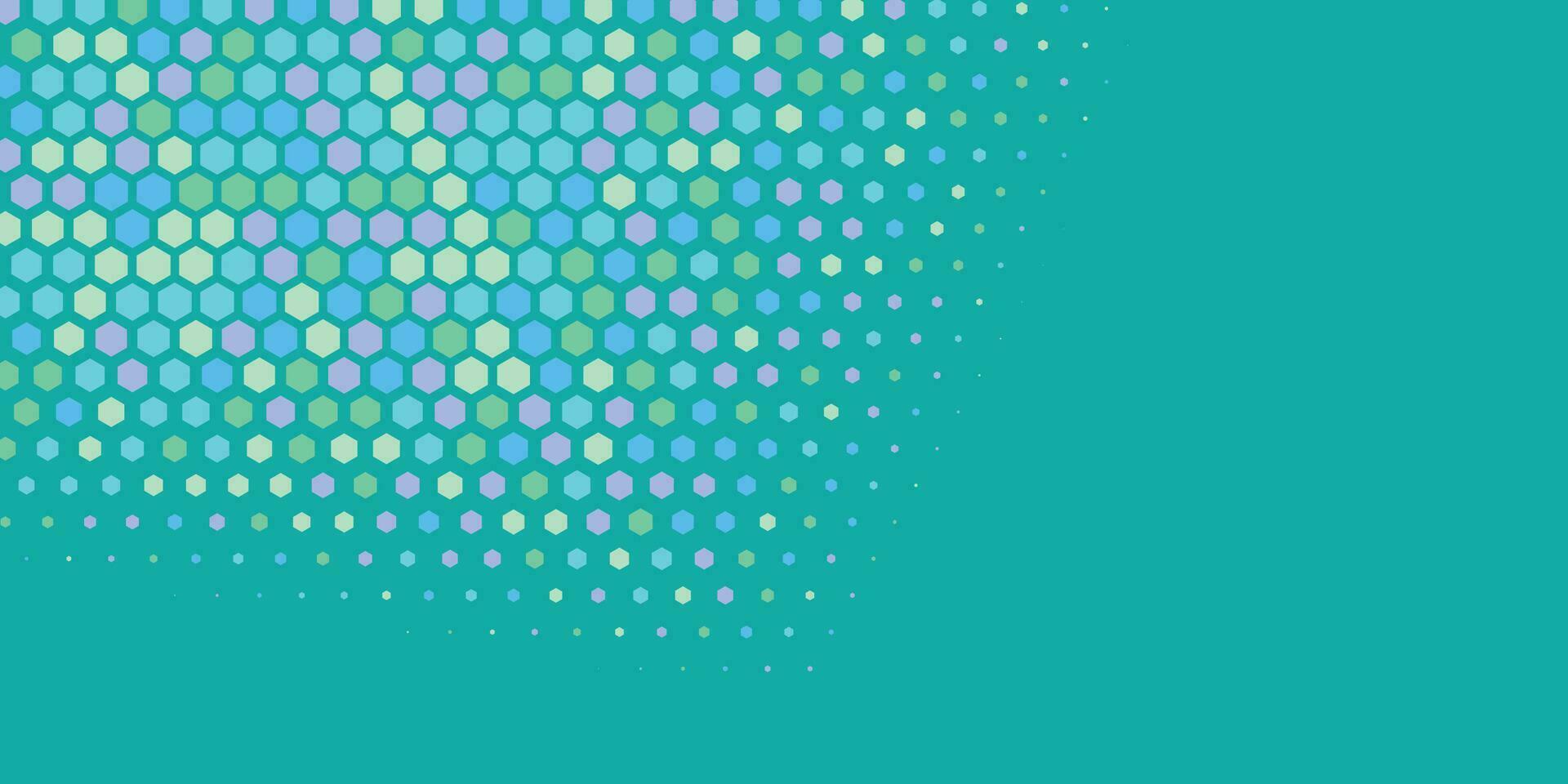 Geometric abstract Hexagon Two Color Background vector