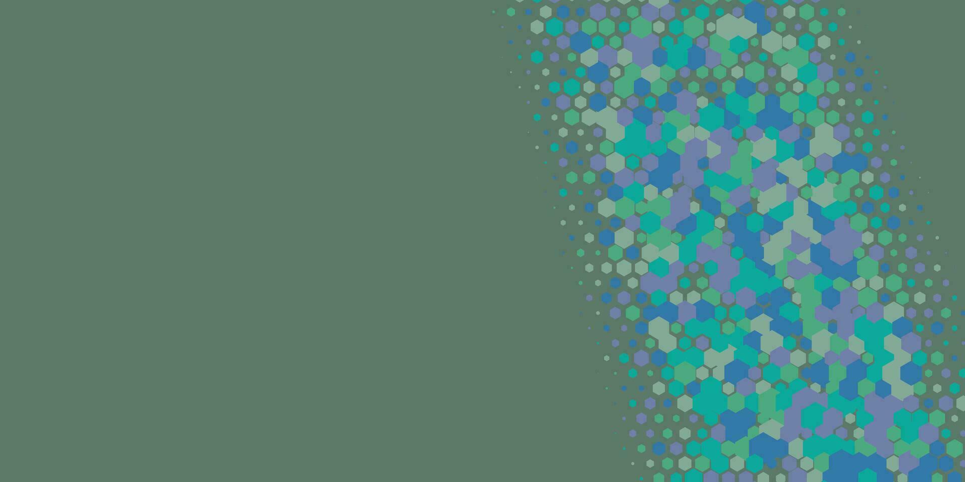 Geometric abstract Hexagon Two Color Background vector
