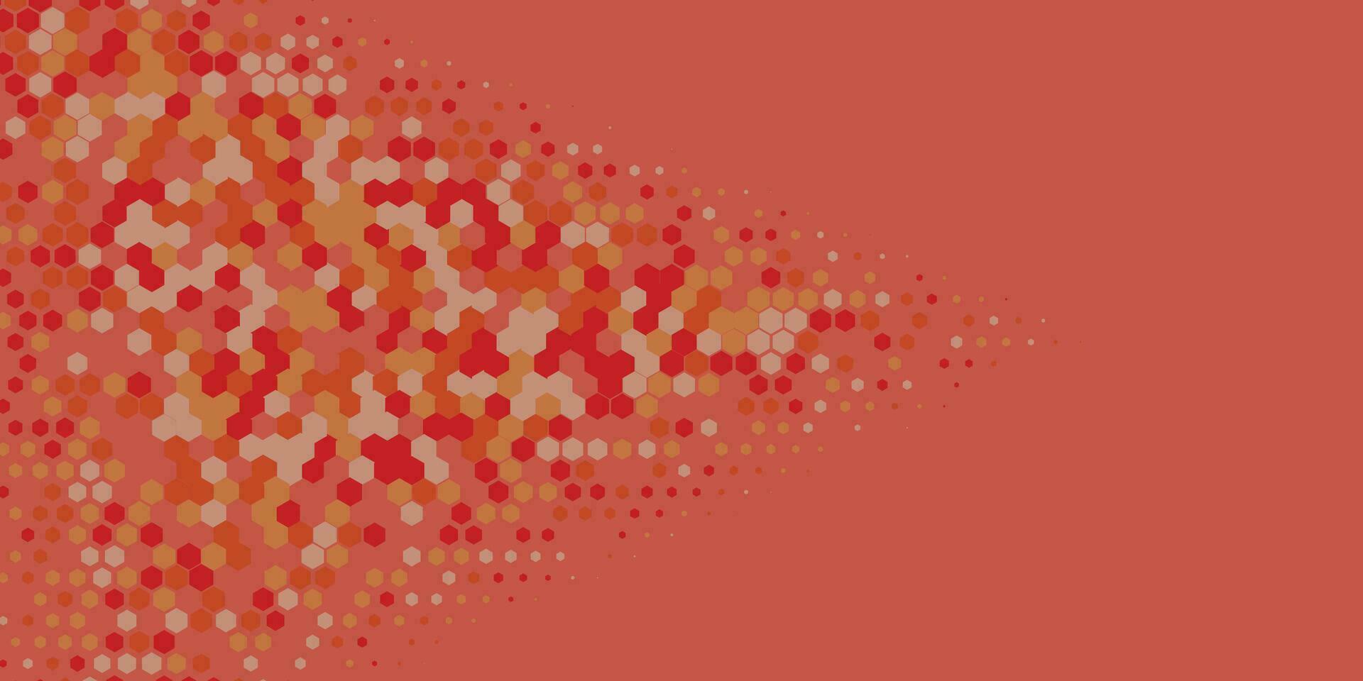 Geometric abstract Hexagon Two Color Background vector