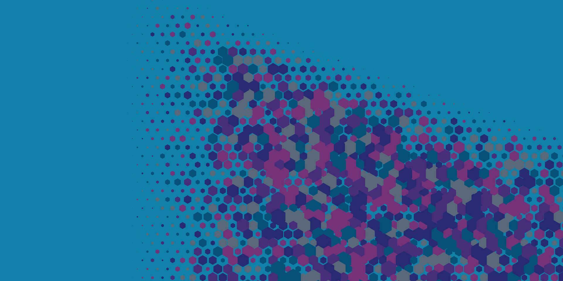 Geometric abstract Hexagon Two Color Background vector
