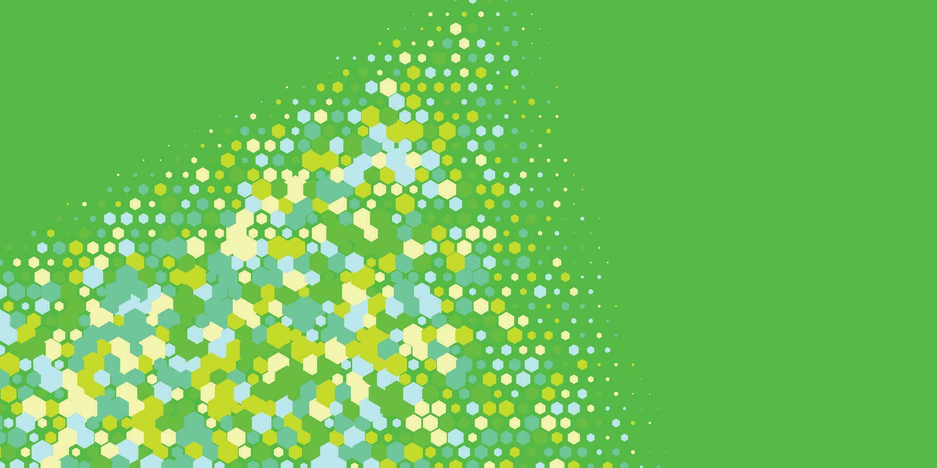 Geometric abstract Hexagon Two Color Background vector
