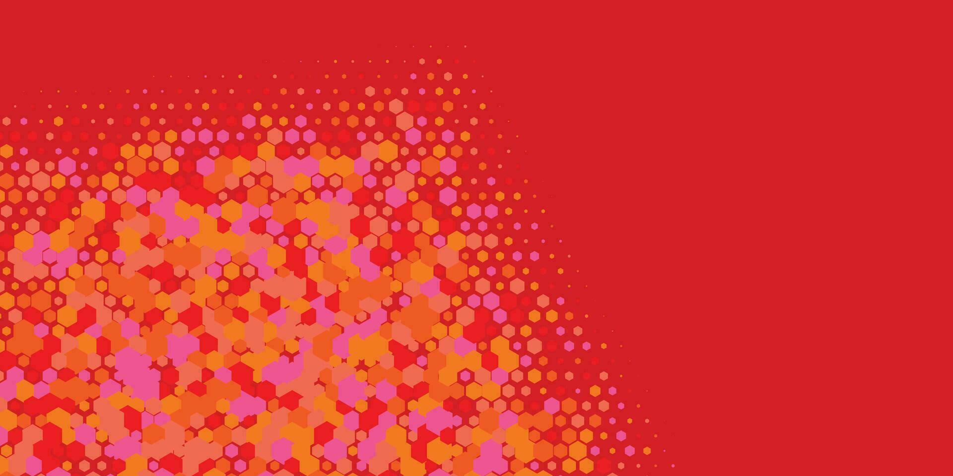 Geometric abstract Hexagon Two Color Background vector