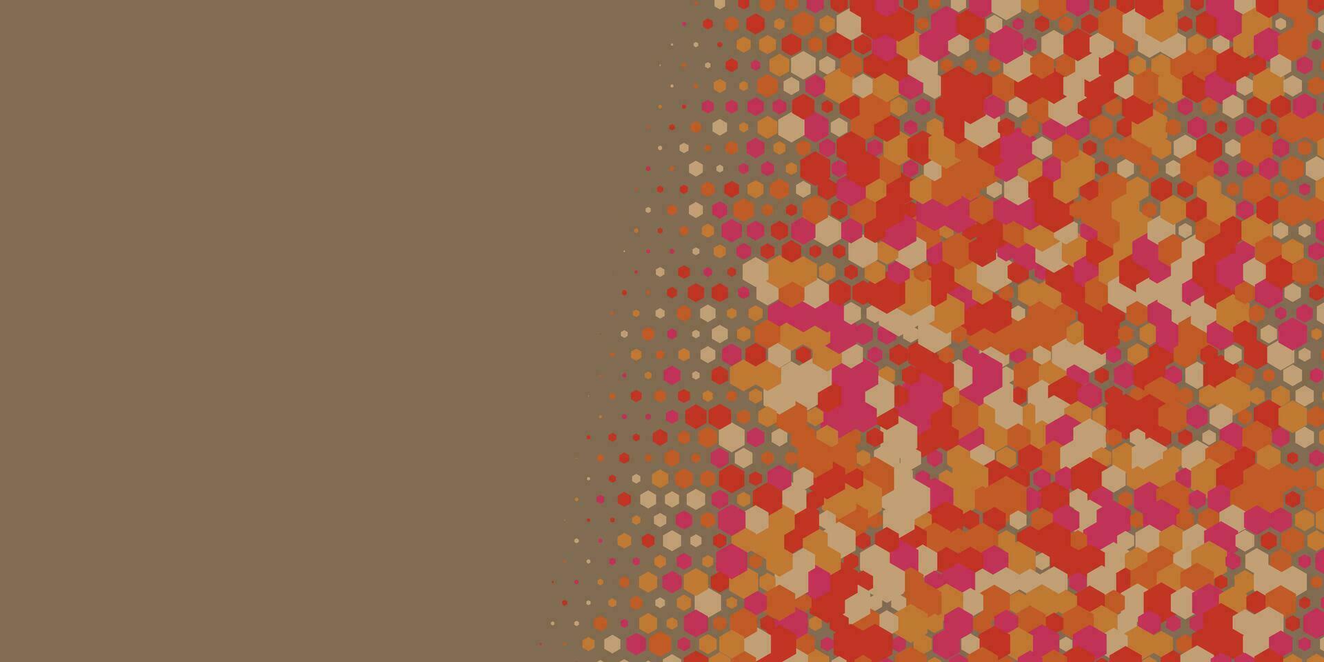 Geometric abstract Hexagon Two Color Background vector