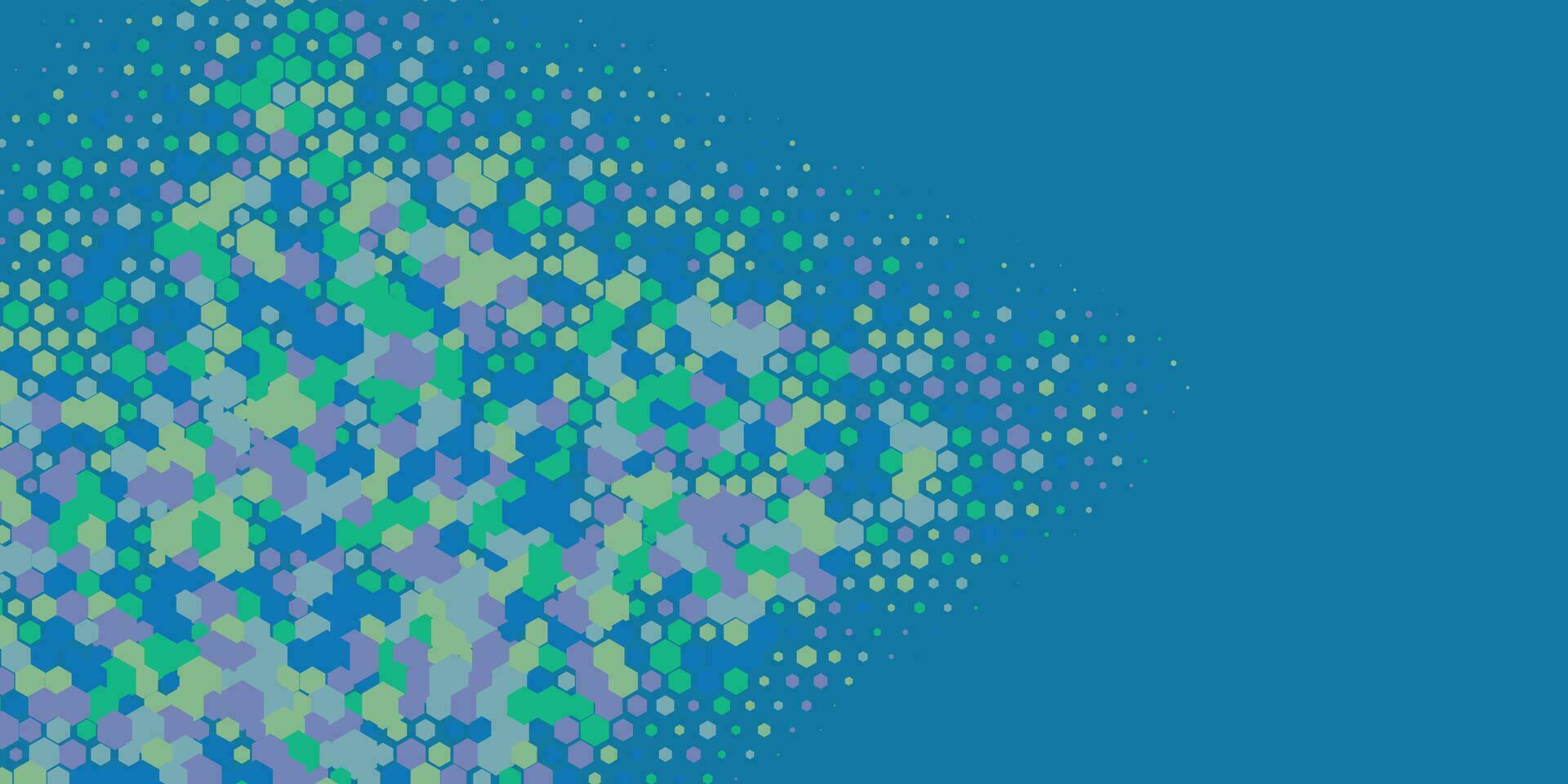 Geometric abstract Hexagon Two Color Background vector