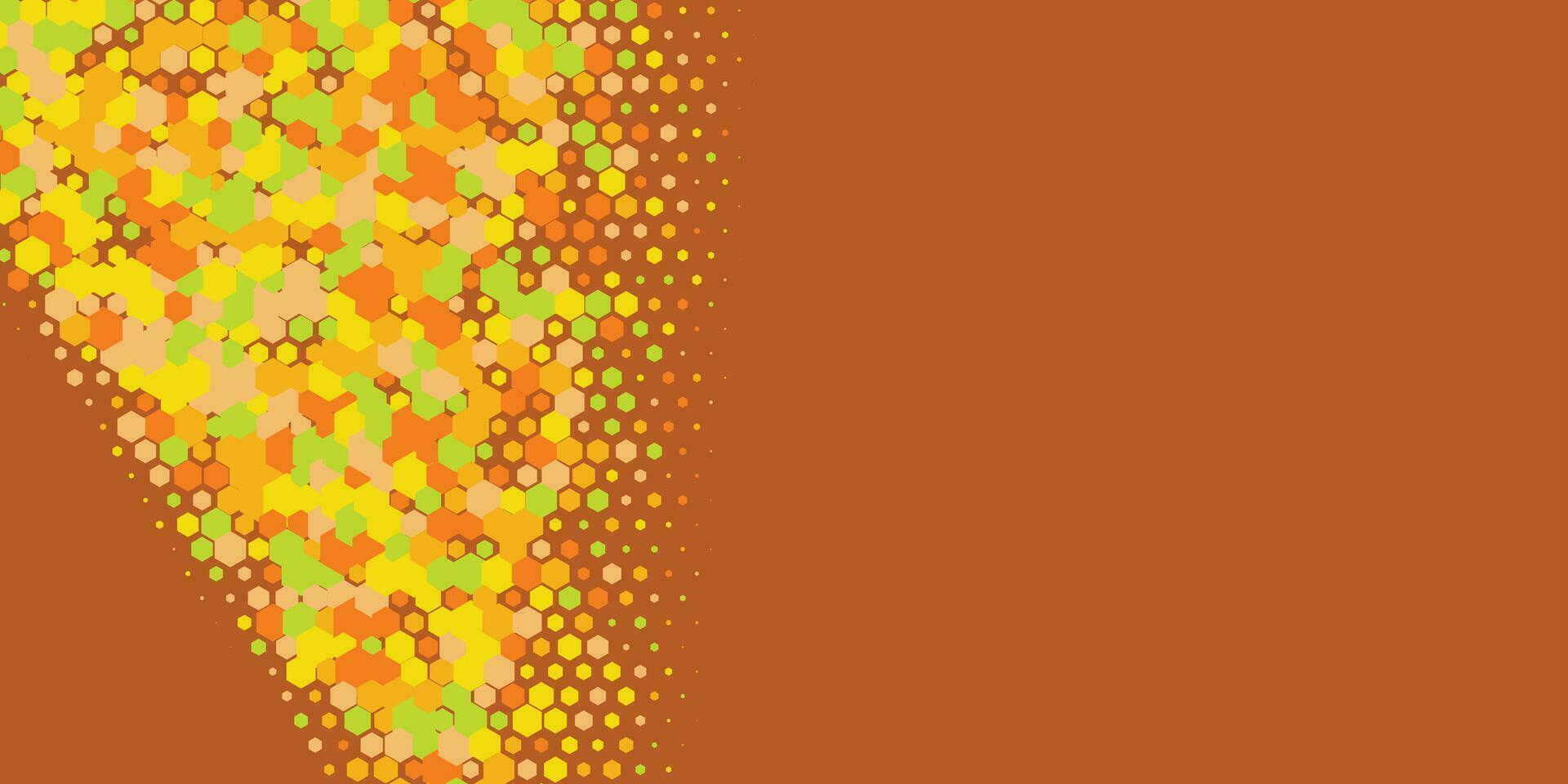 Geometric abstract Hexagon Two Color Background vector