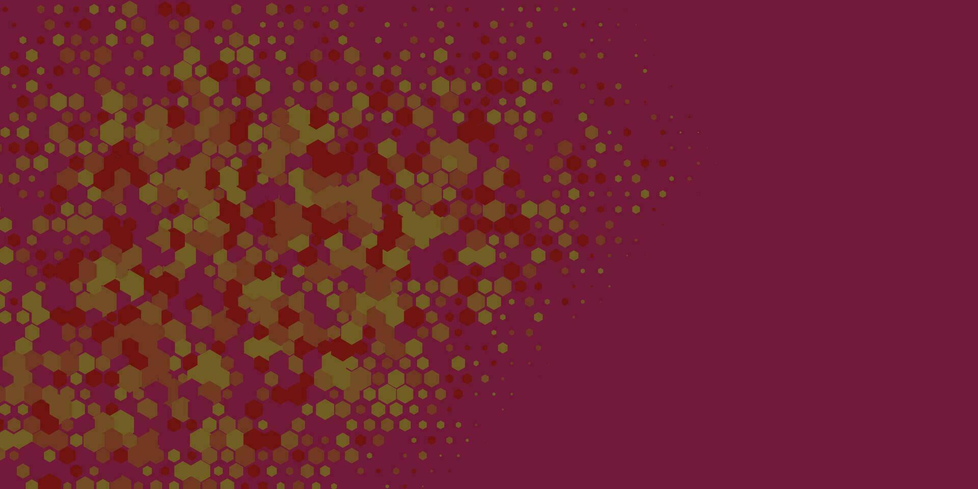 Geometric abstract Hexagon Two Color Background vector