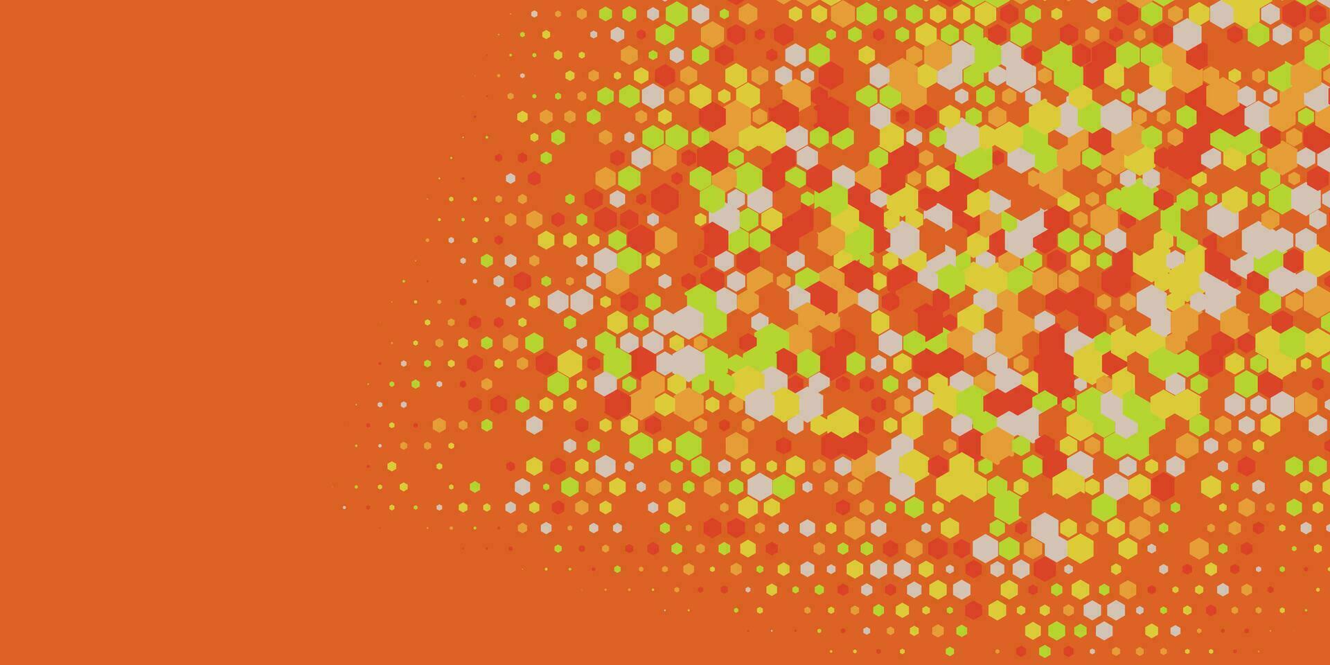 geométrico resumen hexágono dos color antecedentes vector