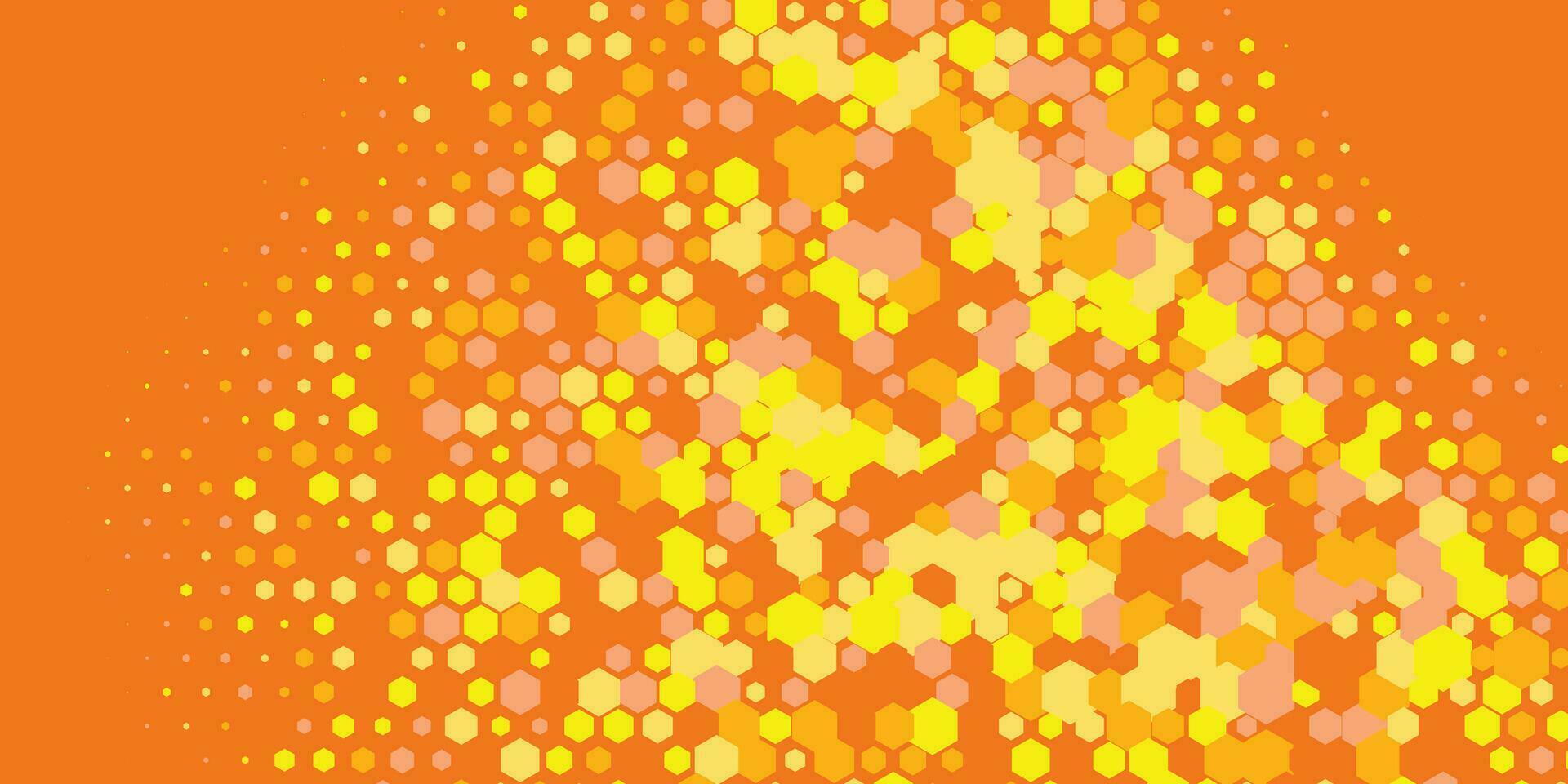 Geometric abstract Hexagon Two Color Background vector