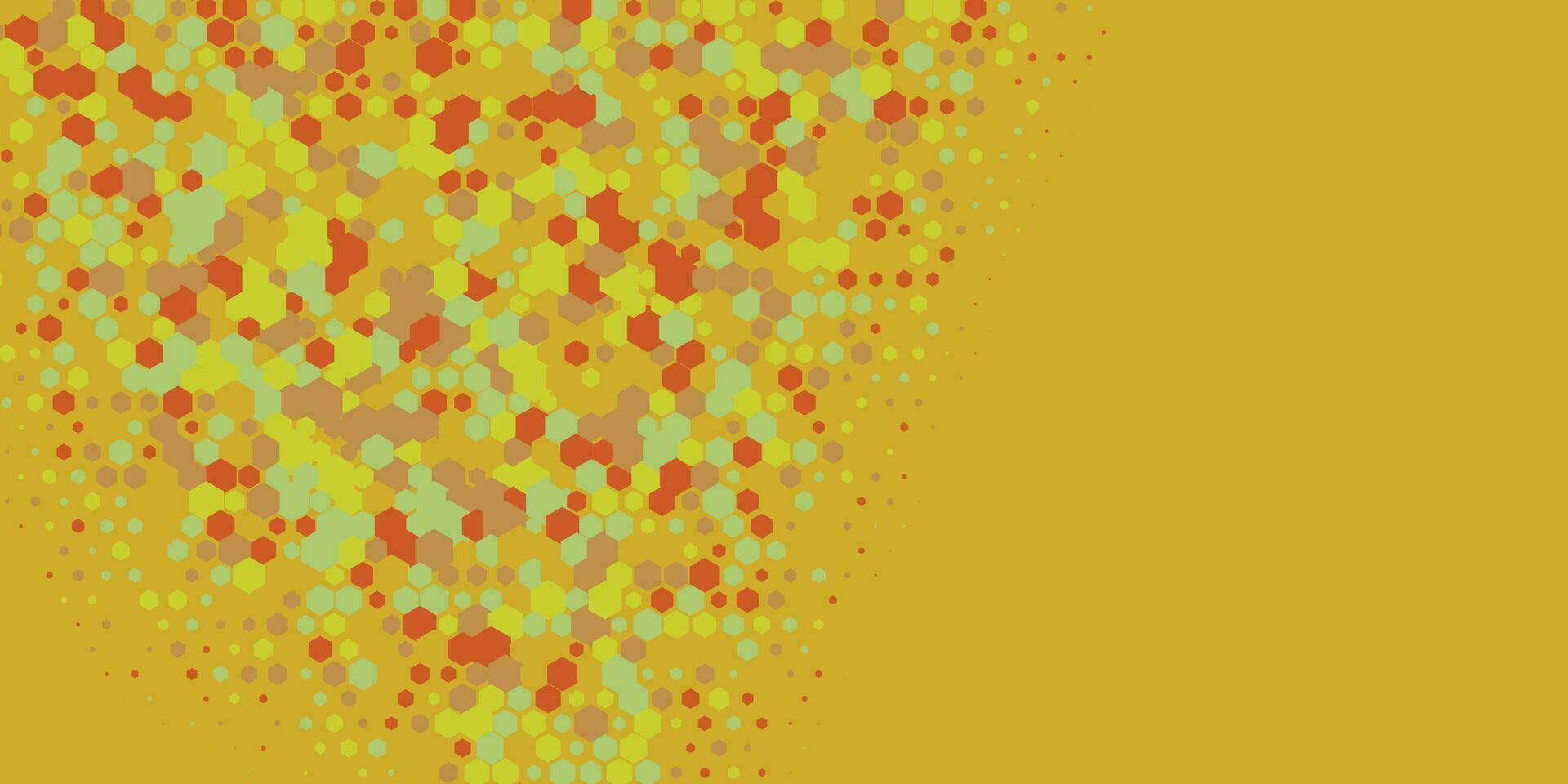 Geometric abstract Hexagon Two Color Background vector