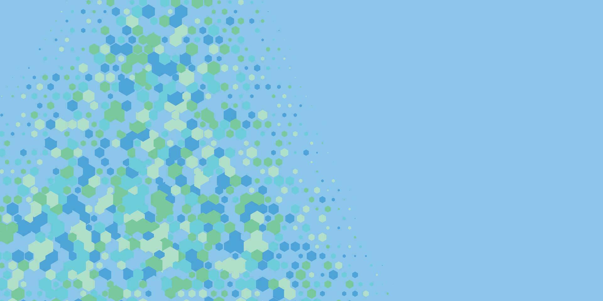 Geometric abstract Hexagon Two Color Background vector