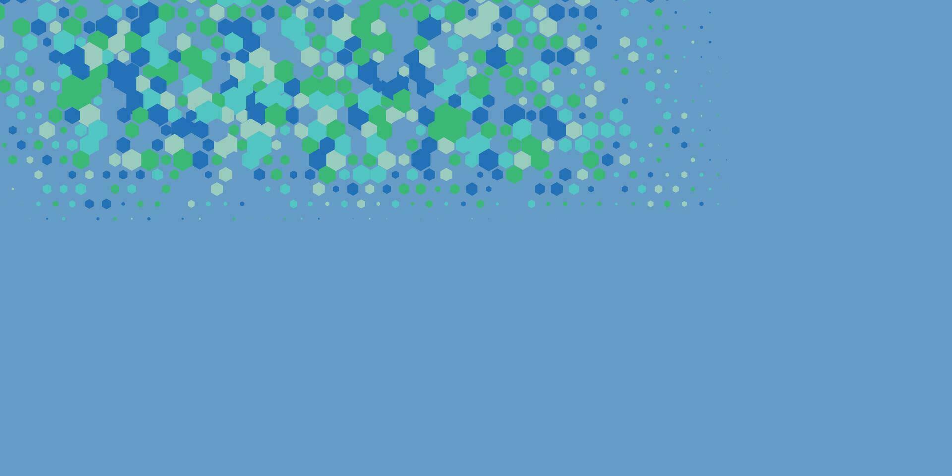 Geometric abstract Hexagon Two Color Background vector