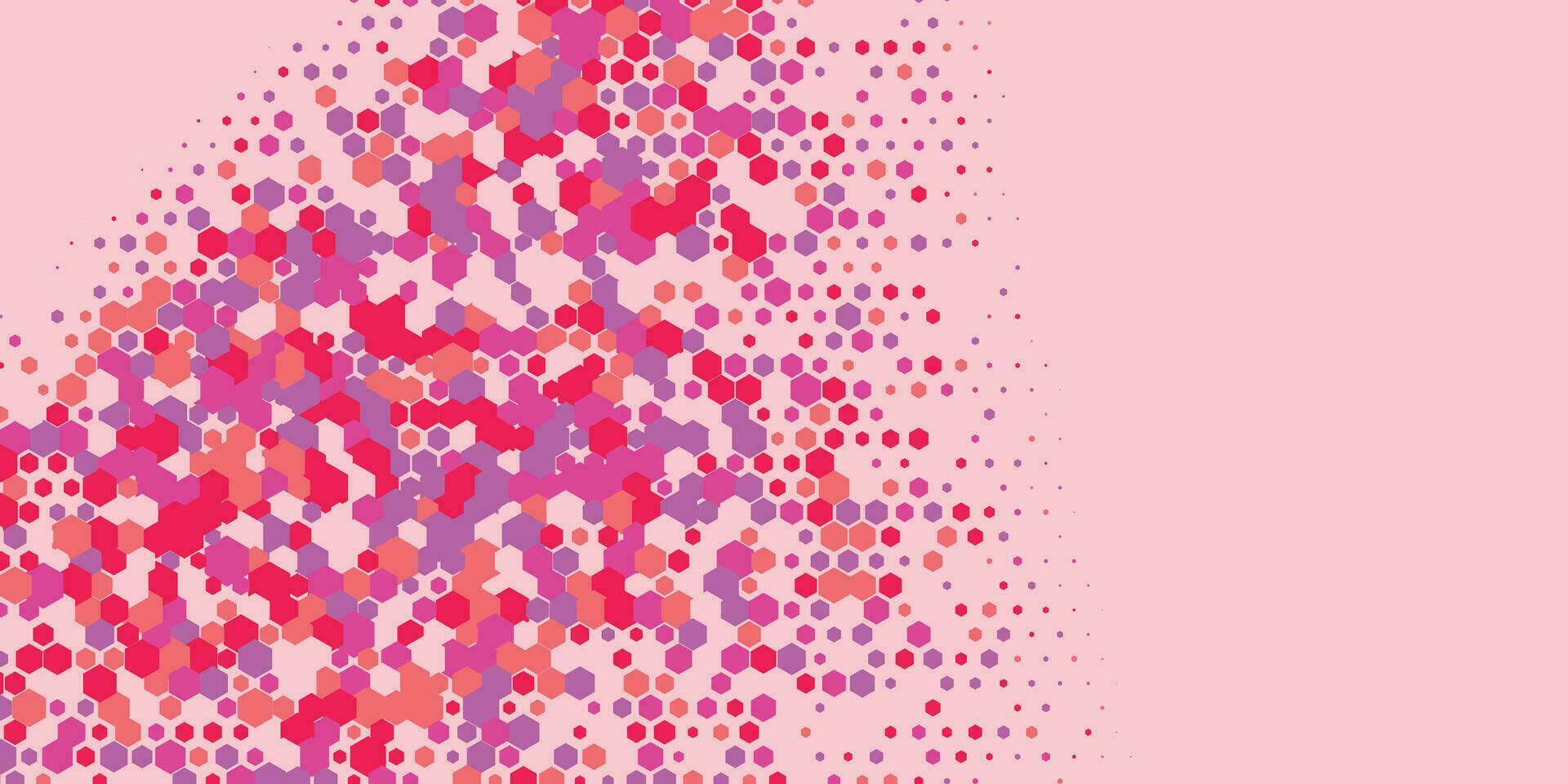 Geometric abstract Hexagon Two Color Background vector