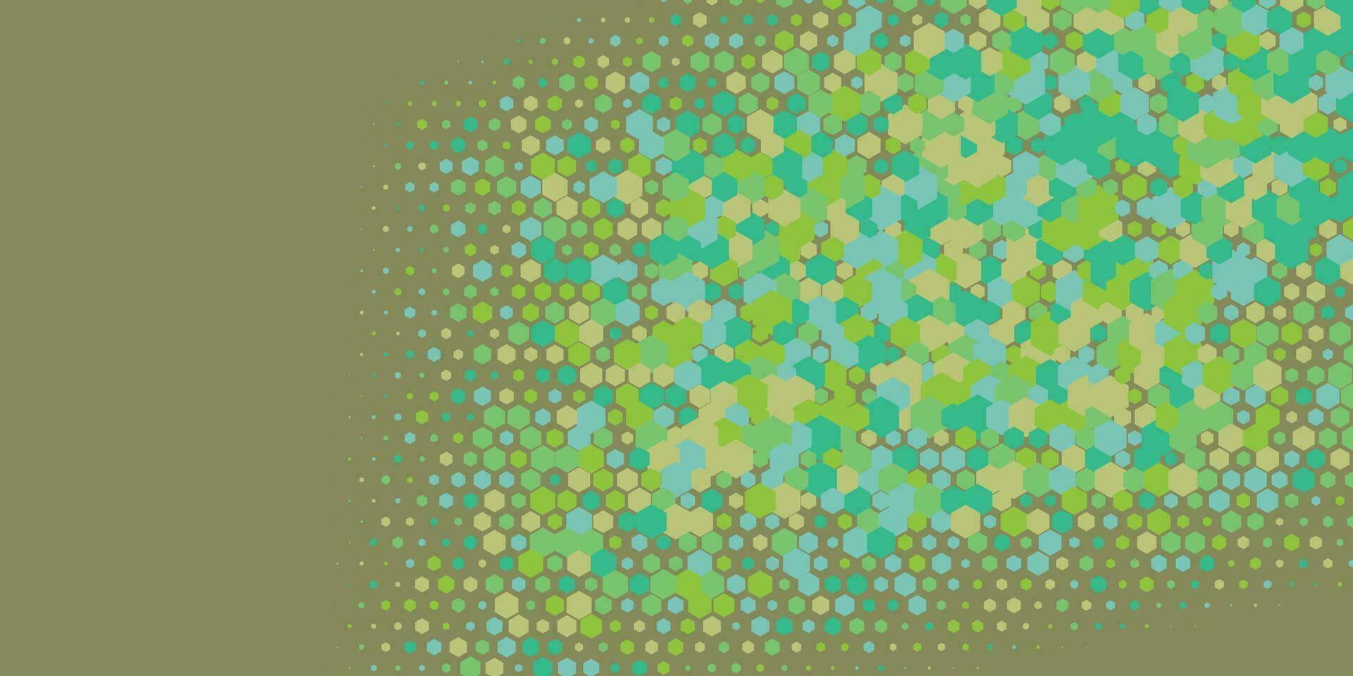 Geometric abstract Hexagon Two Color Background vector