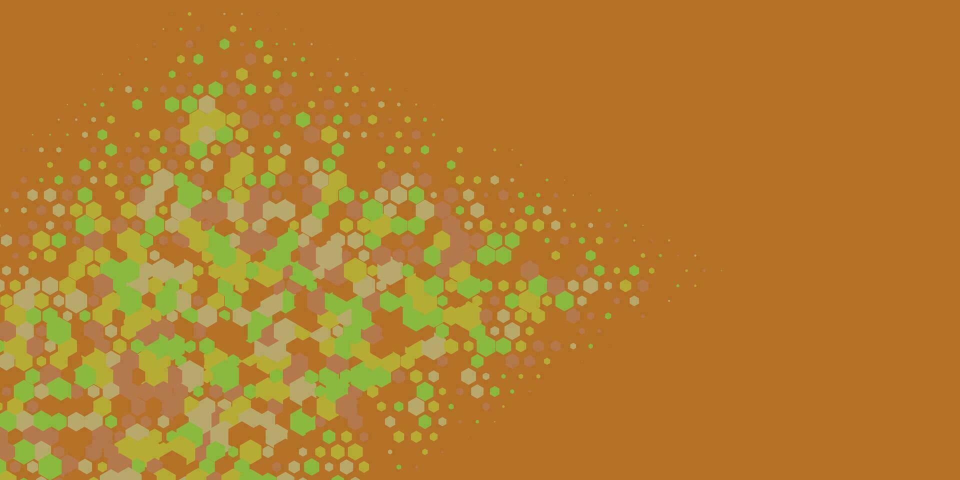 Geometric abstract Hexagon Two Color Background vector