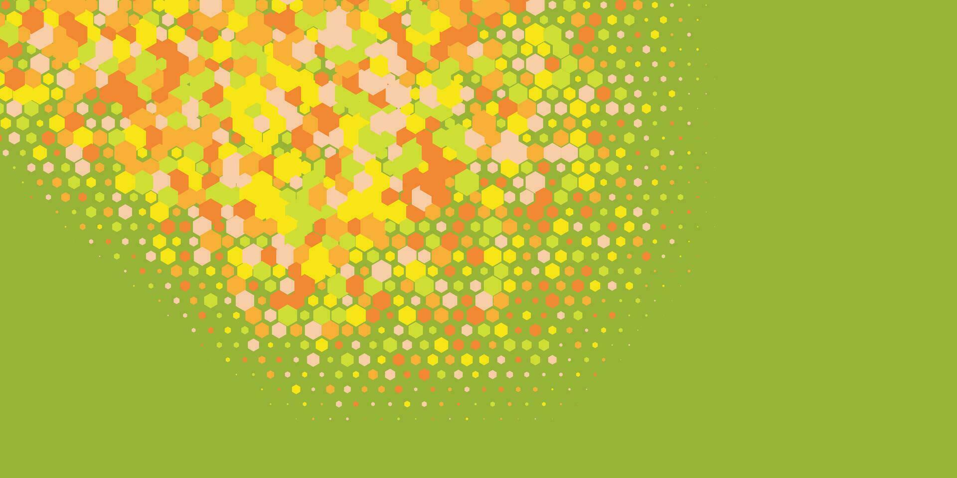 Geometric abstract Hexagon Two Color Background vector