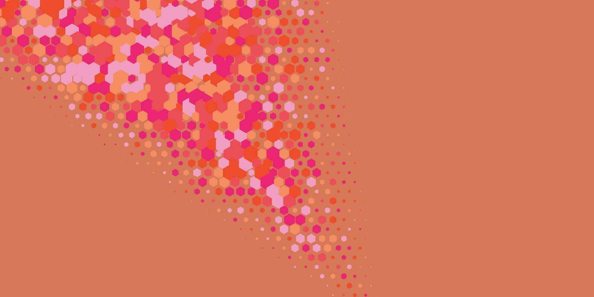 Geometric abstract Hexagon Two Color Background vector