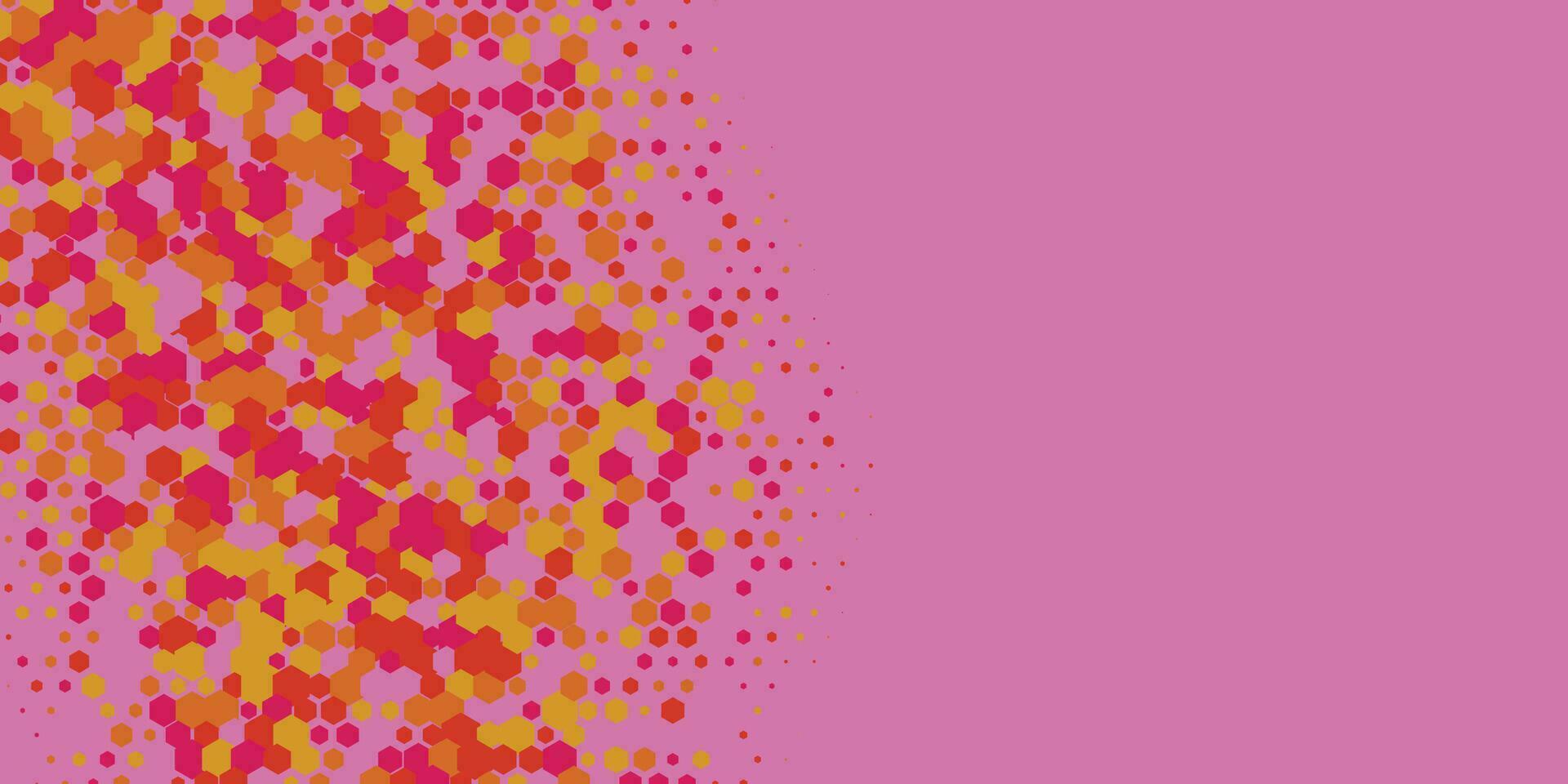 Geometric abstract Hexagon Two Color Background vector
