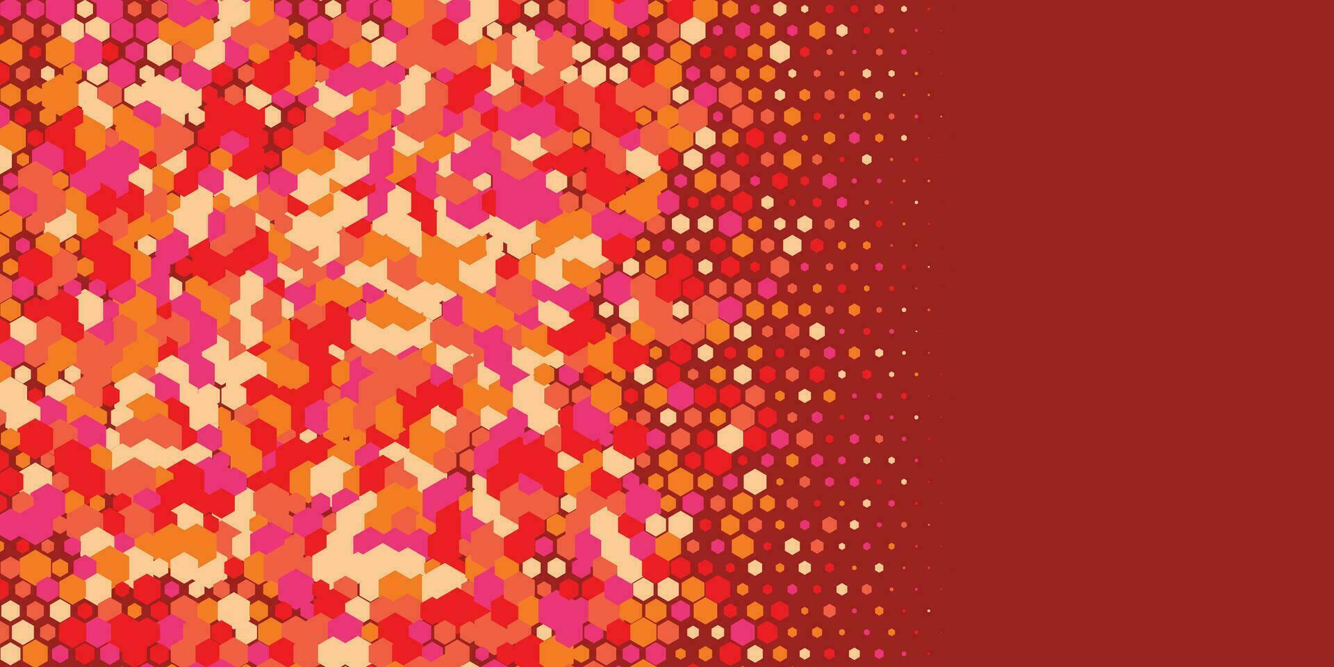 Geometric abstract Hexagon Two Color Background vector