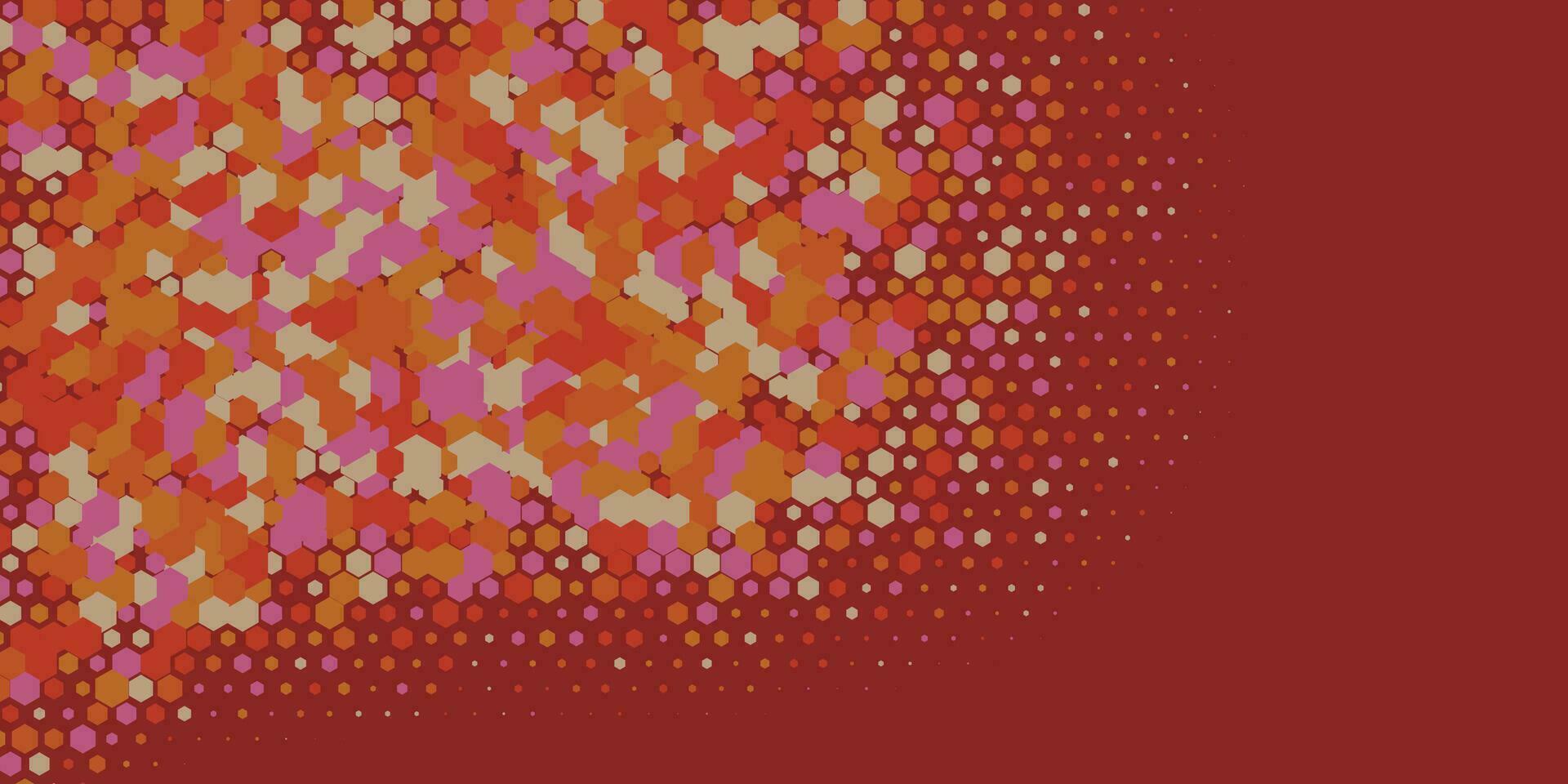 Geometric abstract Hexagon Two Color Background vector